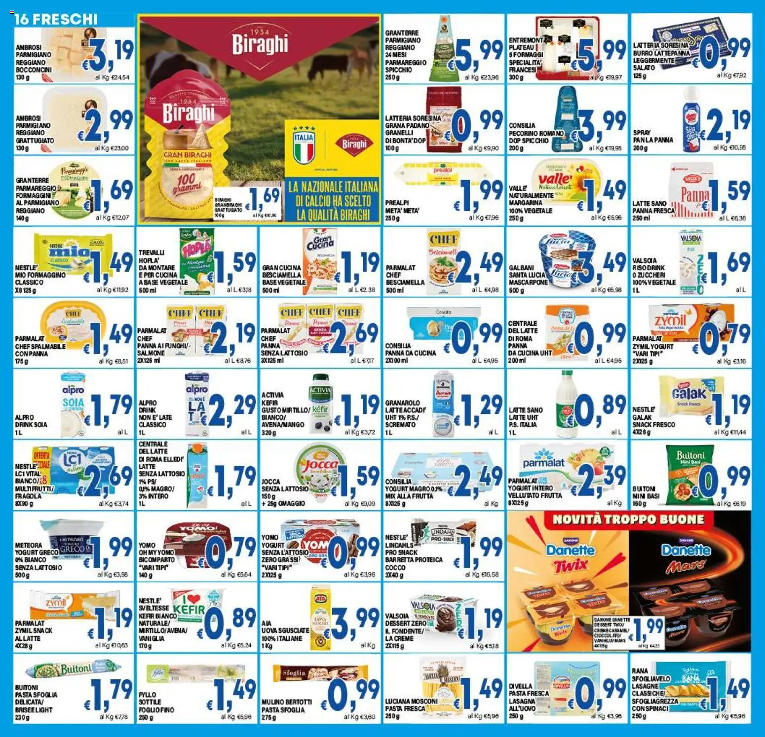 Volantino DEM del 16.12.2025 | Pagina: 16 | Prodotti: Salmone, Panna, Frutta, Barretta