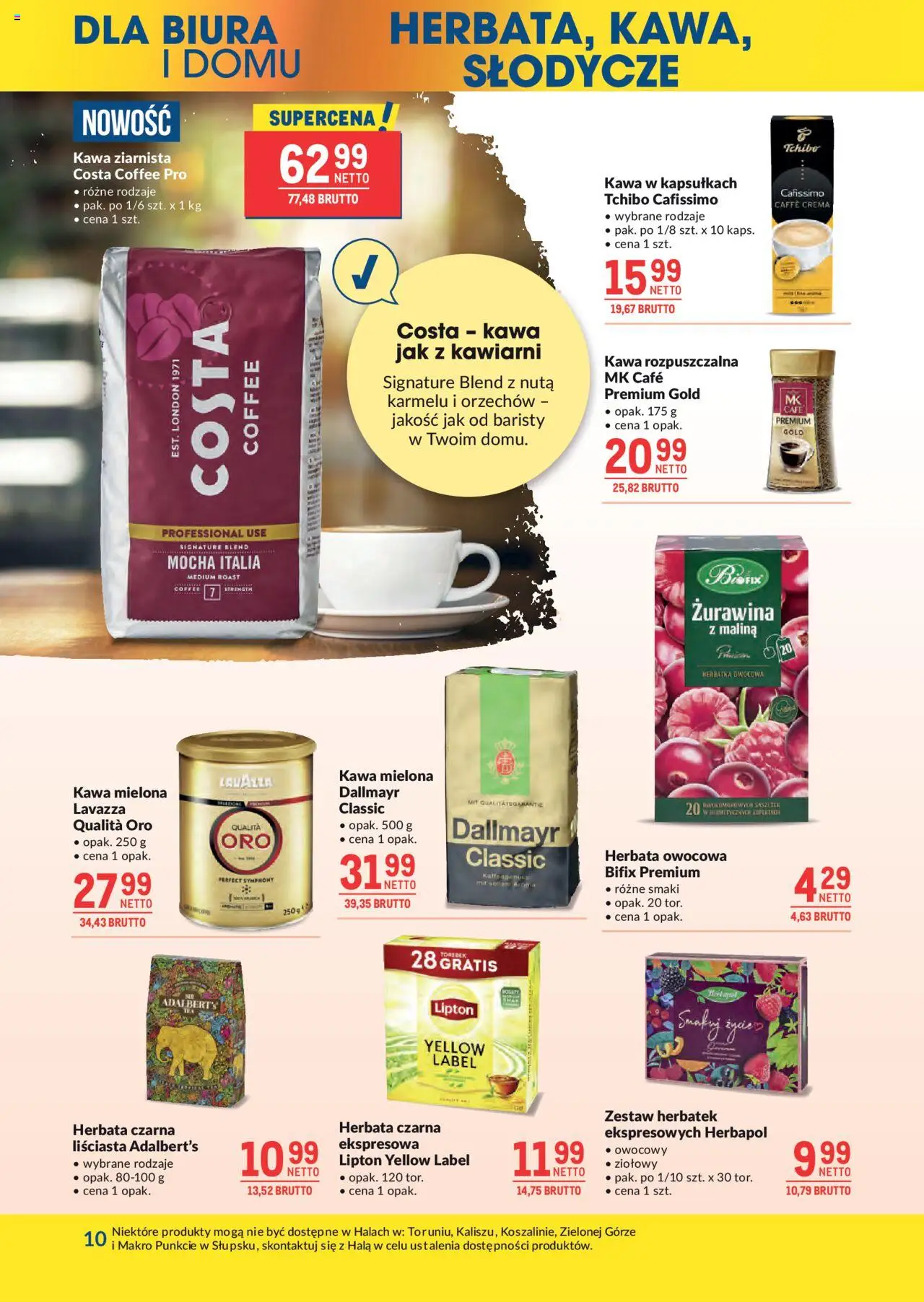 Makro Gazetka od 27.05.2025 | Strona: 10 | Produkty: Słodycze, Tchibo, Żurawina, Kawa