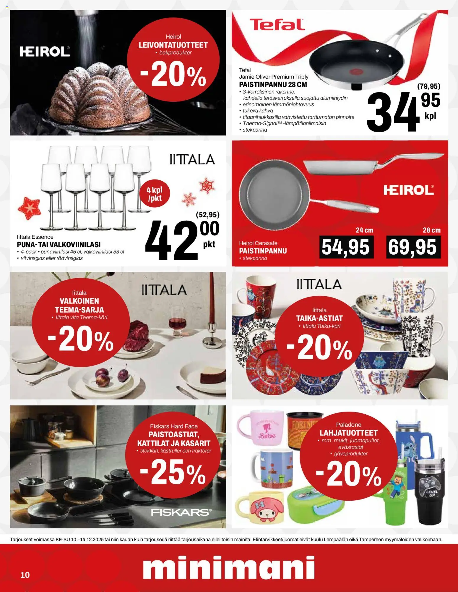 Minimani tarjoukset – voimassa 10.12.2025 alkaen | Sivu: 10 | Tuotteet: Paistinpannu