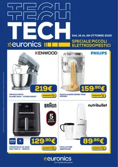 Anteprima del volantino Euronics Piccoli Elettrodomestici catalogo valido a partire dal 16.10.2025