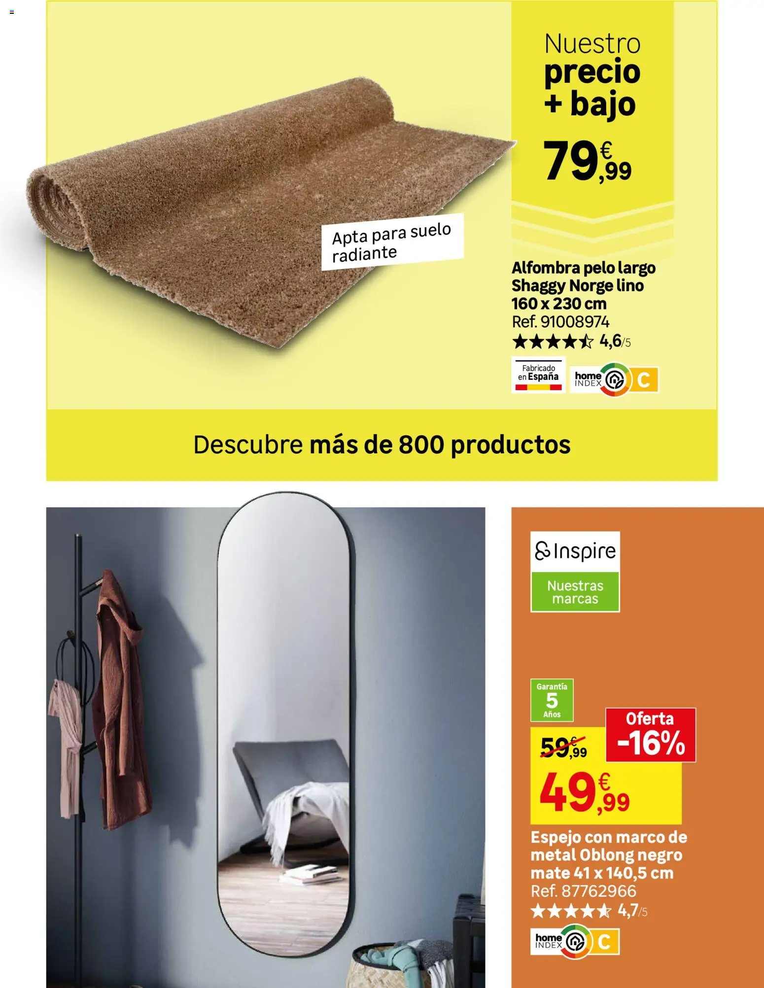Leroy Merlin catálogo │ válido desde el 02.12.2025 | Página: 32 | Productos: Marco, Espejo, Alfombra