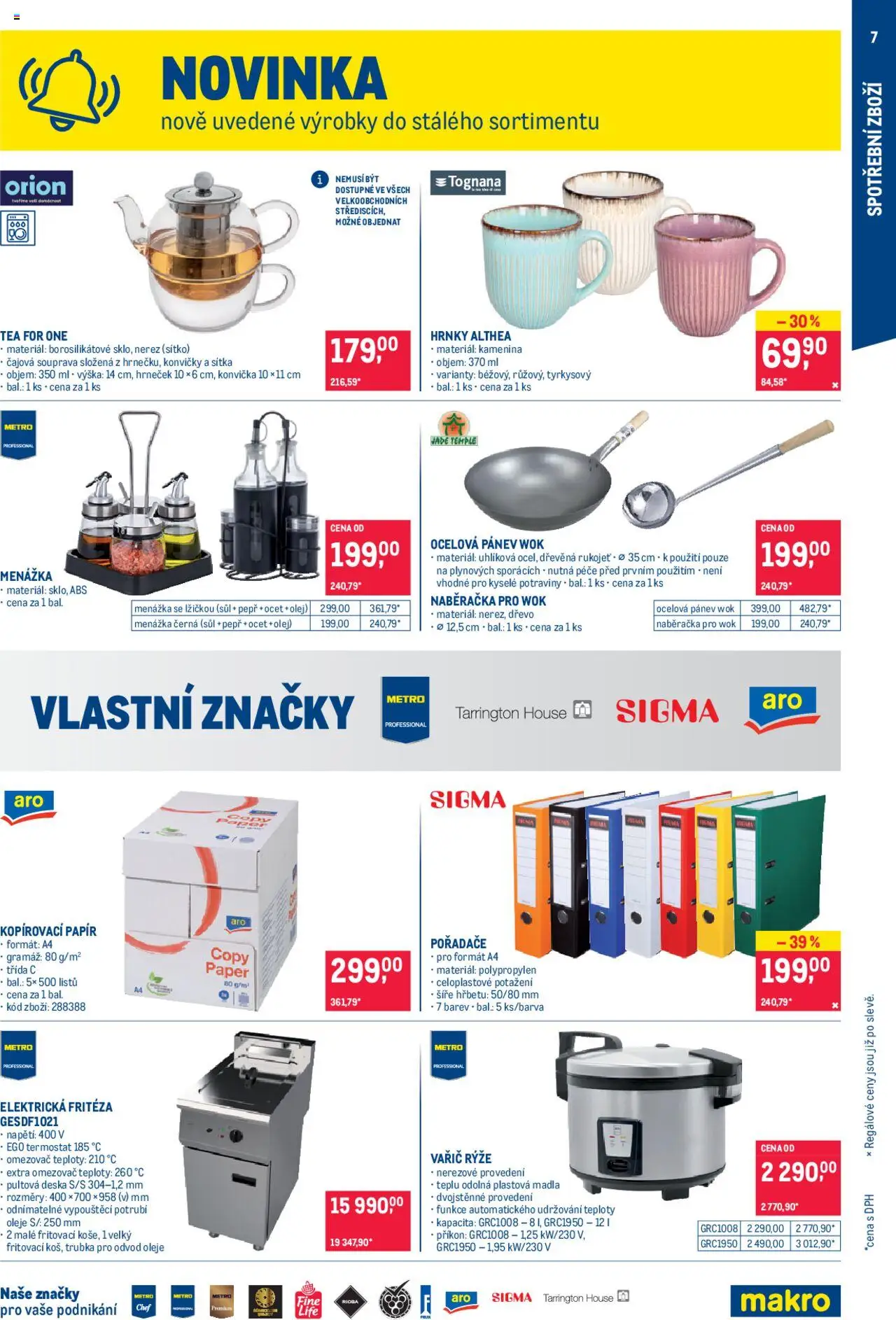 Makro leták - Spotřební zboží od 10.09.2025 | Strana: 7 | Produkty: Ocet, Fritéza, Vařič, Trubka