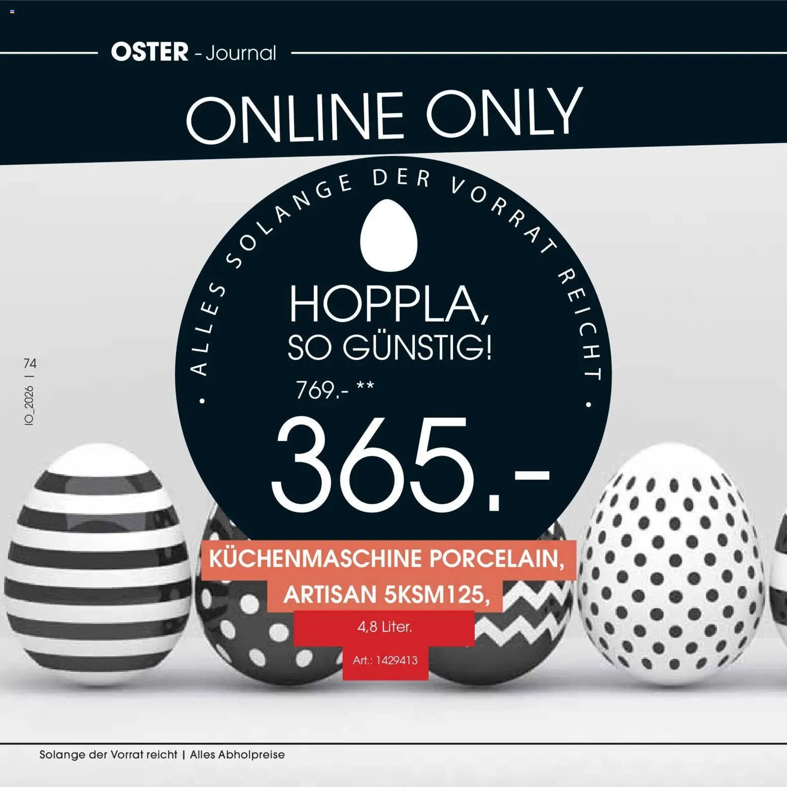 Zurbrüggen Oster-Journal – gültig ab 23.03.2026 | Seite: 74