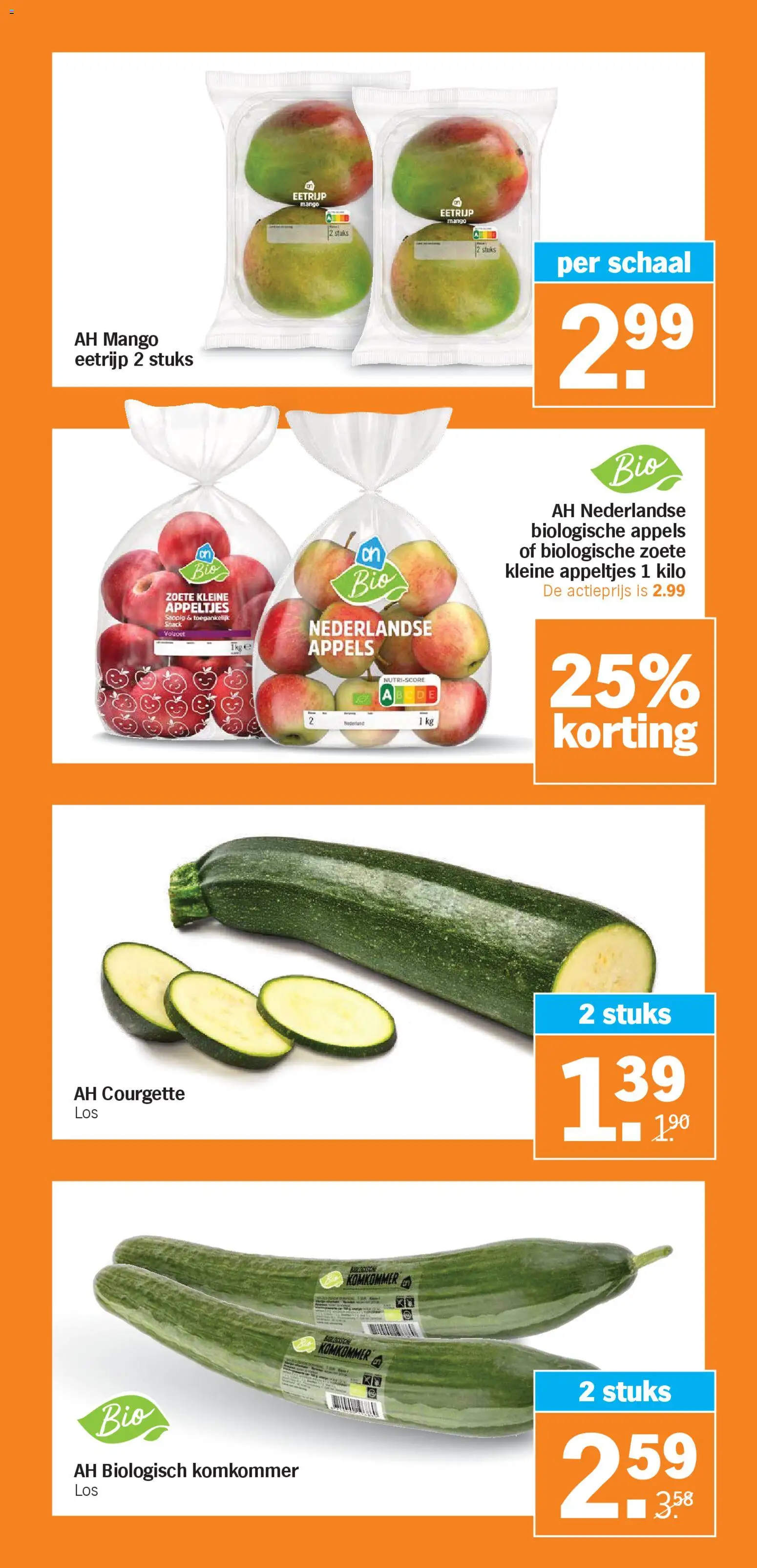 {H1} | Pagina: 6 | Producten: Komkommer, Courgette, Appels, Schaal