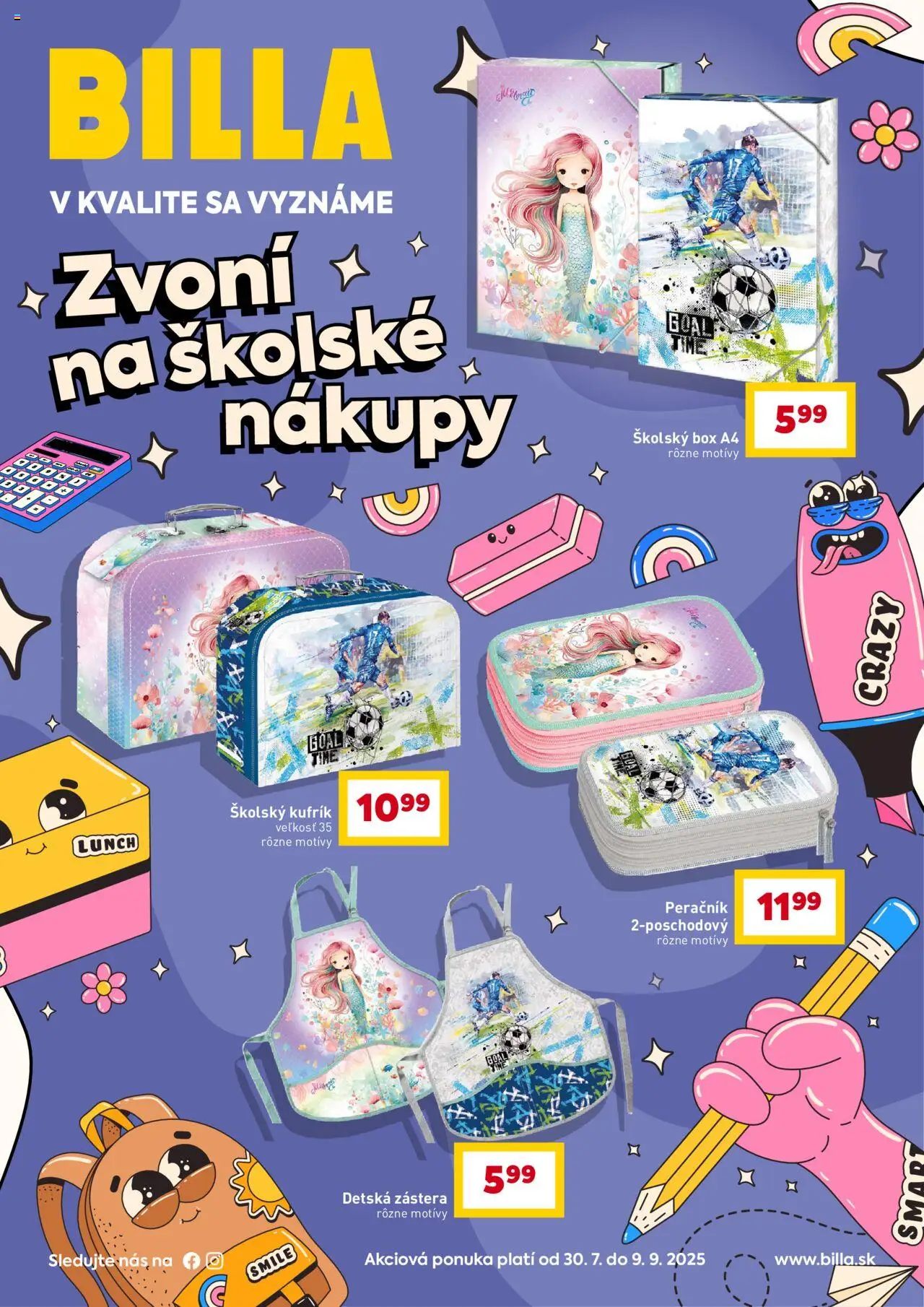 Billa zvoní na školské nákupy │ platný od 30.07.2025 | Strana: 1 | Produkty: Peračník