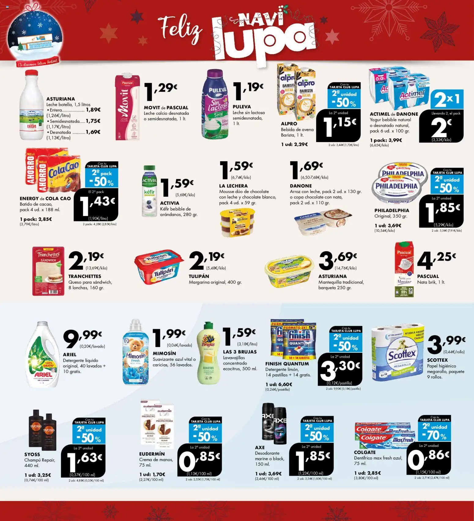 Lupa Supermercados folleto │ válido desde el 18.12.2025 | Página: 12 | Productos: Leche, Yogur, Yogur bebible, Margarina