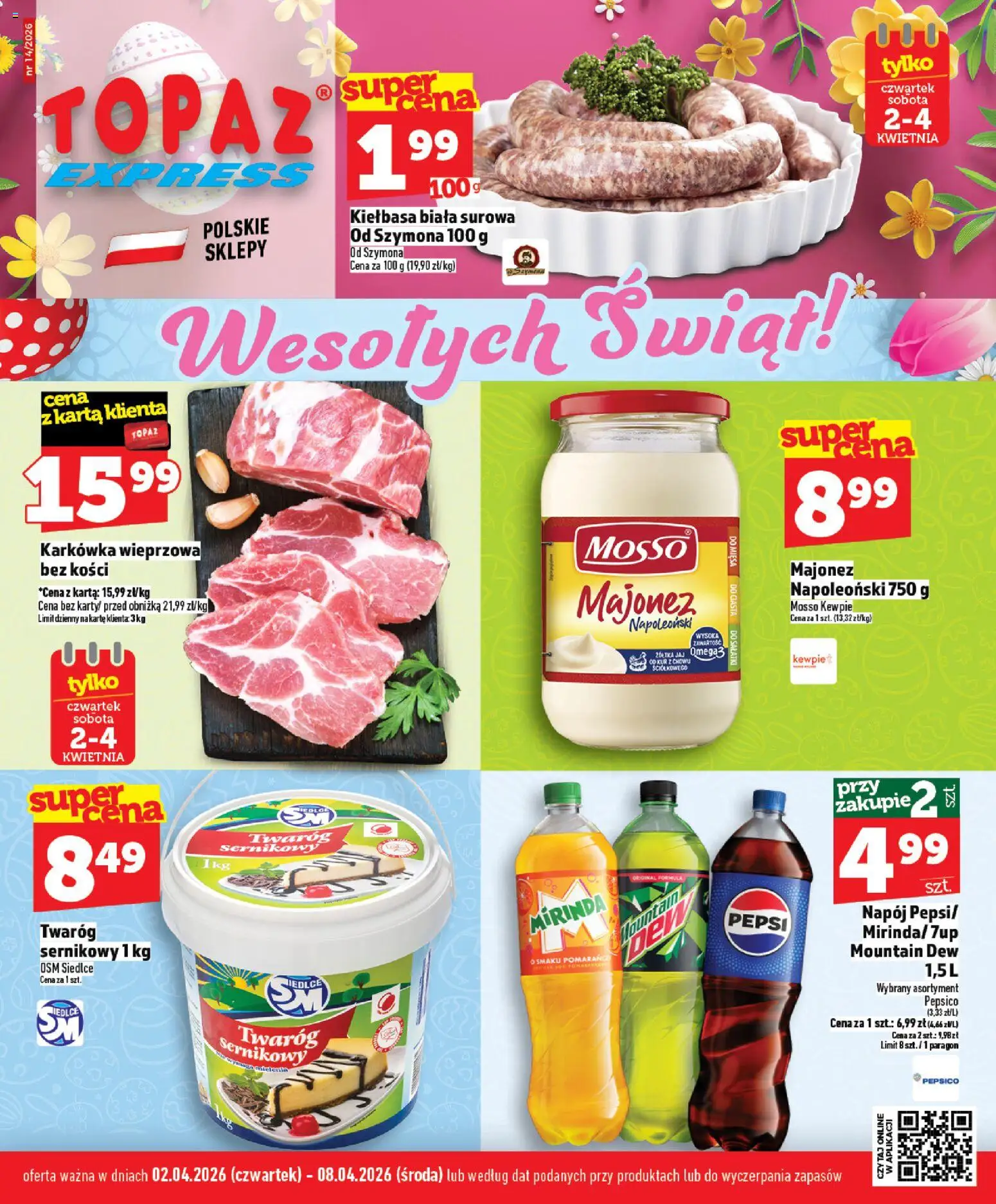 Topaz gazetka - Express od 02.04.2026 | Strona: 1