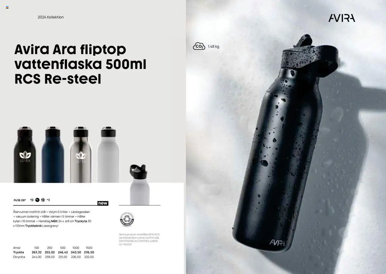 Lyreco reklamblad aktuell från 12.03.2024 | Sida: 192 | Produkter: Vattenflaska