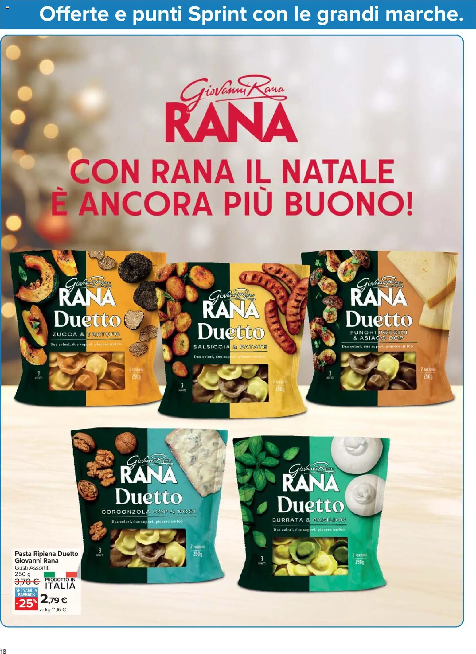 Volantino Carrefour del 02.12.2025 | Pagina: 18 | Prodotti: Salsiccia, Pasta, Noci, Basilico