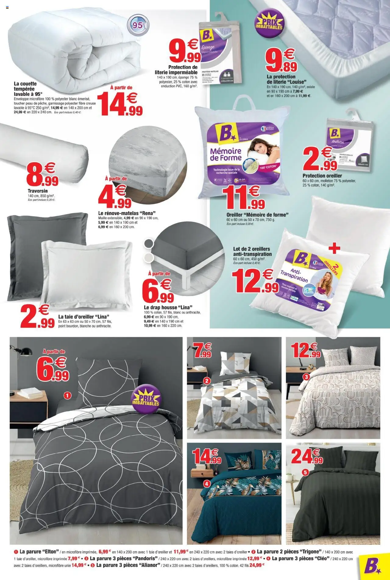  | Page: 11 | Produits: Taie d'oreiller, Coton, Enveloppe, Oreiller