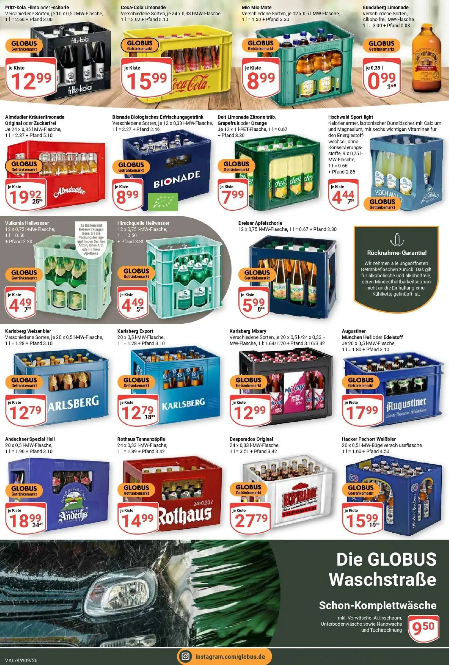 Globus Prospekt Völklingen – gültig ab 23.02.2026 | Seite: 16 | Produkte: Cola, Mio mio mate, Grapefruit, Desperados