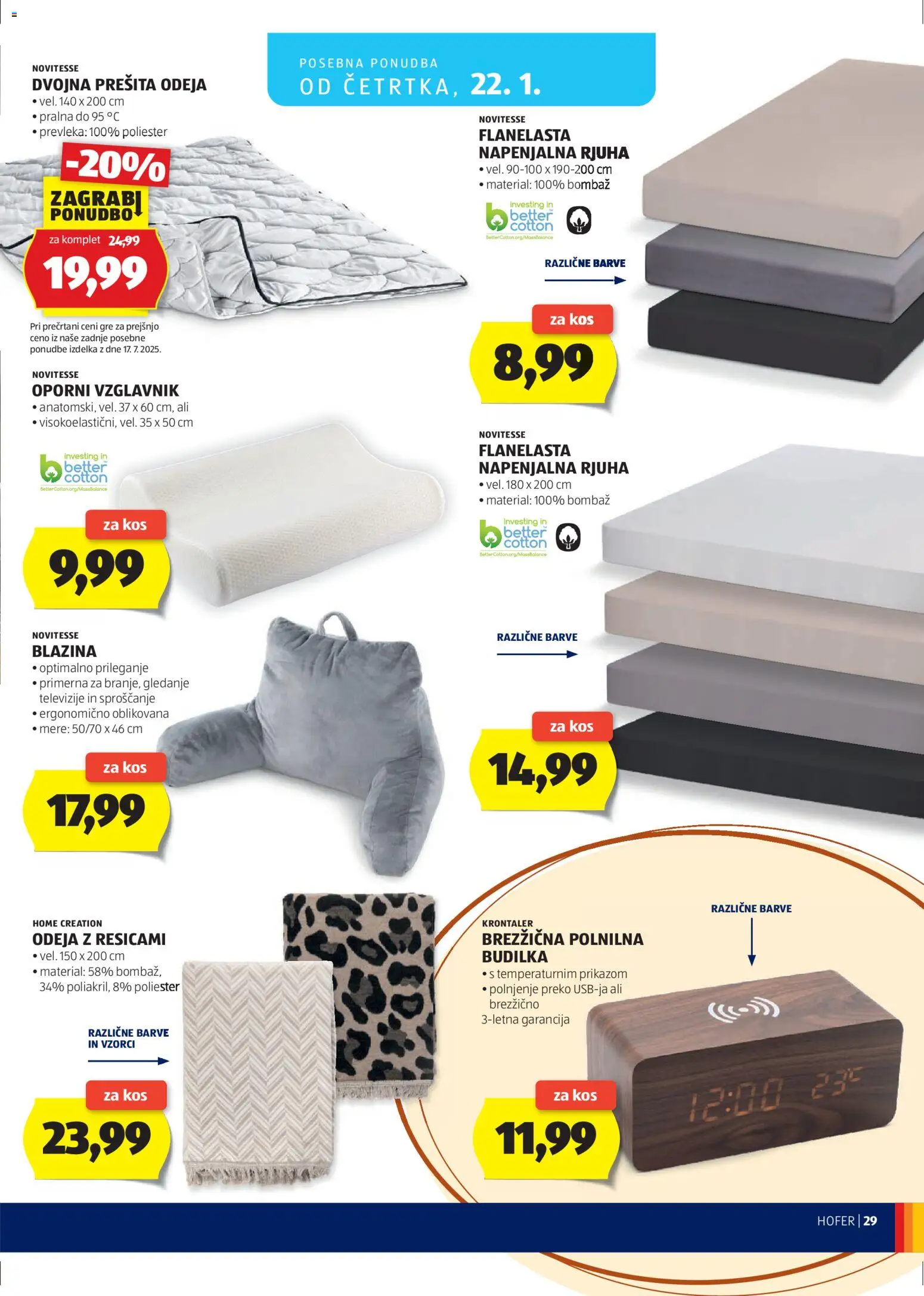 Hofer SI katalog | vrijedi od 14.01.2026 | Stranica: 29