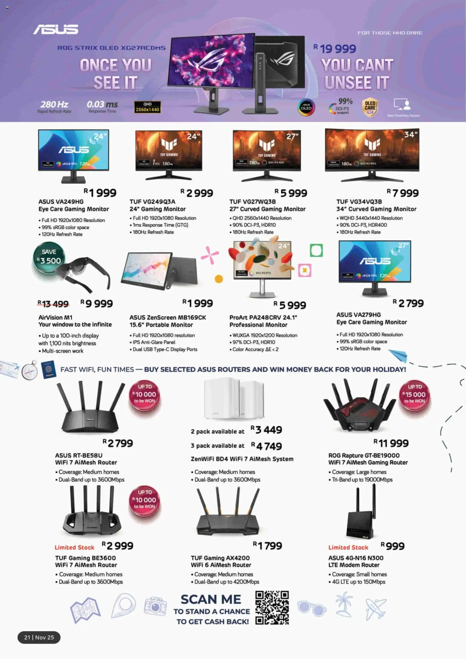 New Computer Mania catalogue – valid from 01.11.2025 | Page: 22 | Products: Router, Monitor, USB, Stock