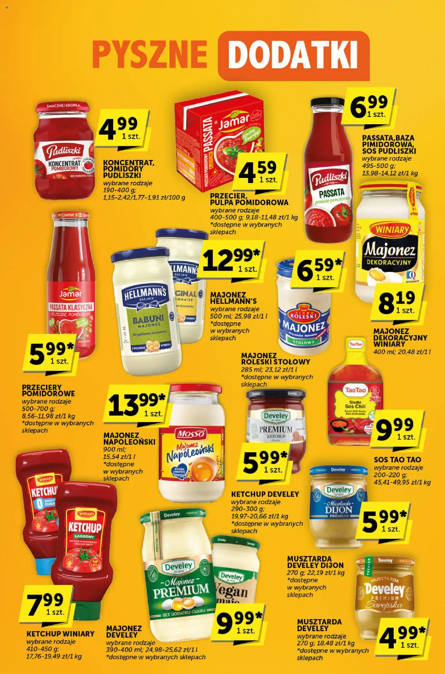 ABC Gazetka - Katalog od 11.12.2025 | Strona: 14 | Produkty: Przecier pomidorowy, Musztarda, Pomidory, Majonez