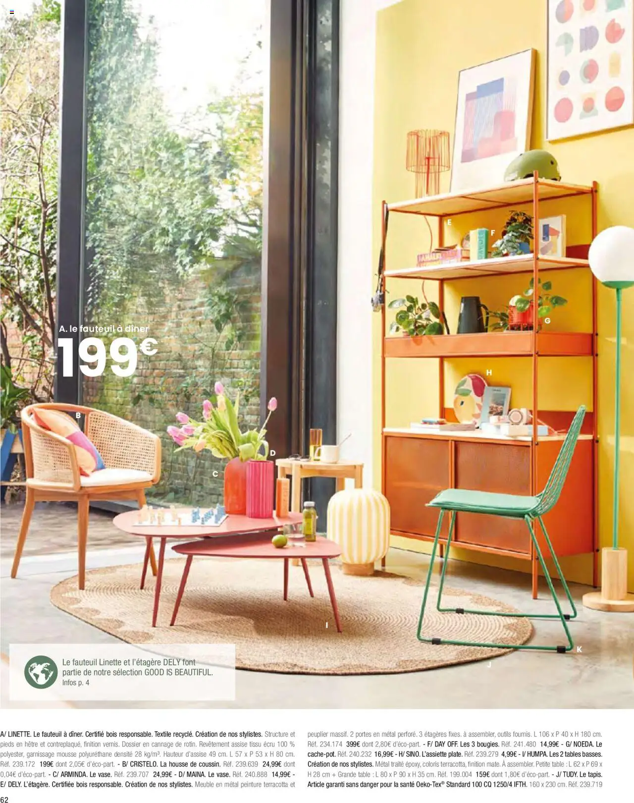 {H1} | Page: 64 | Produits: Mousse, Fauteuil, Table, Portes