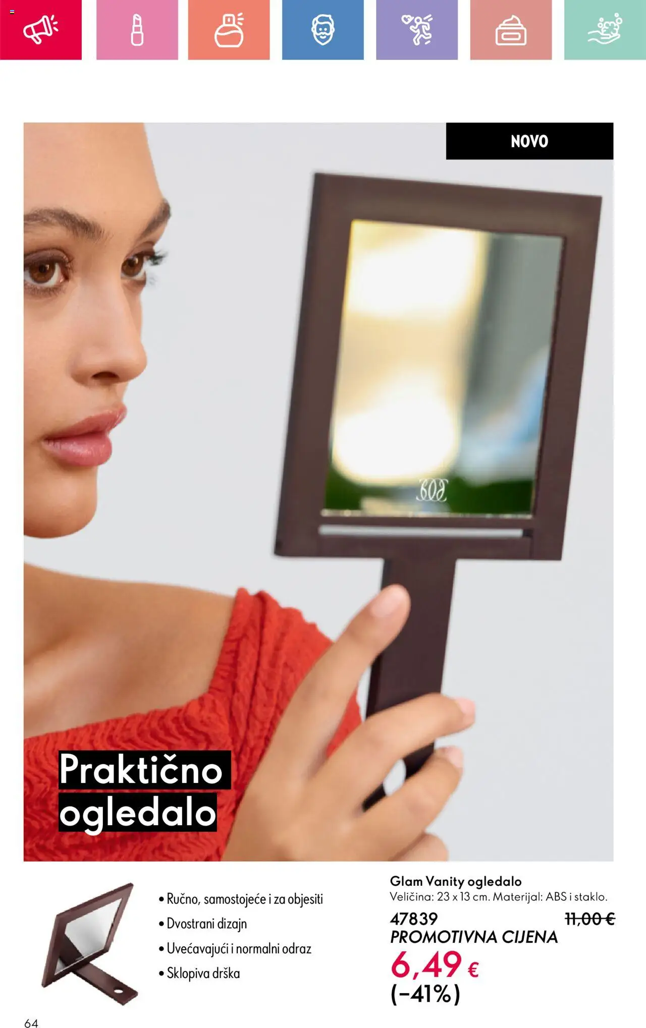 Oriflame katalog | vrijedi od 03.08.2025 | Stranica: 64 | Proizvodi: Ogledalo