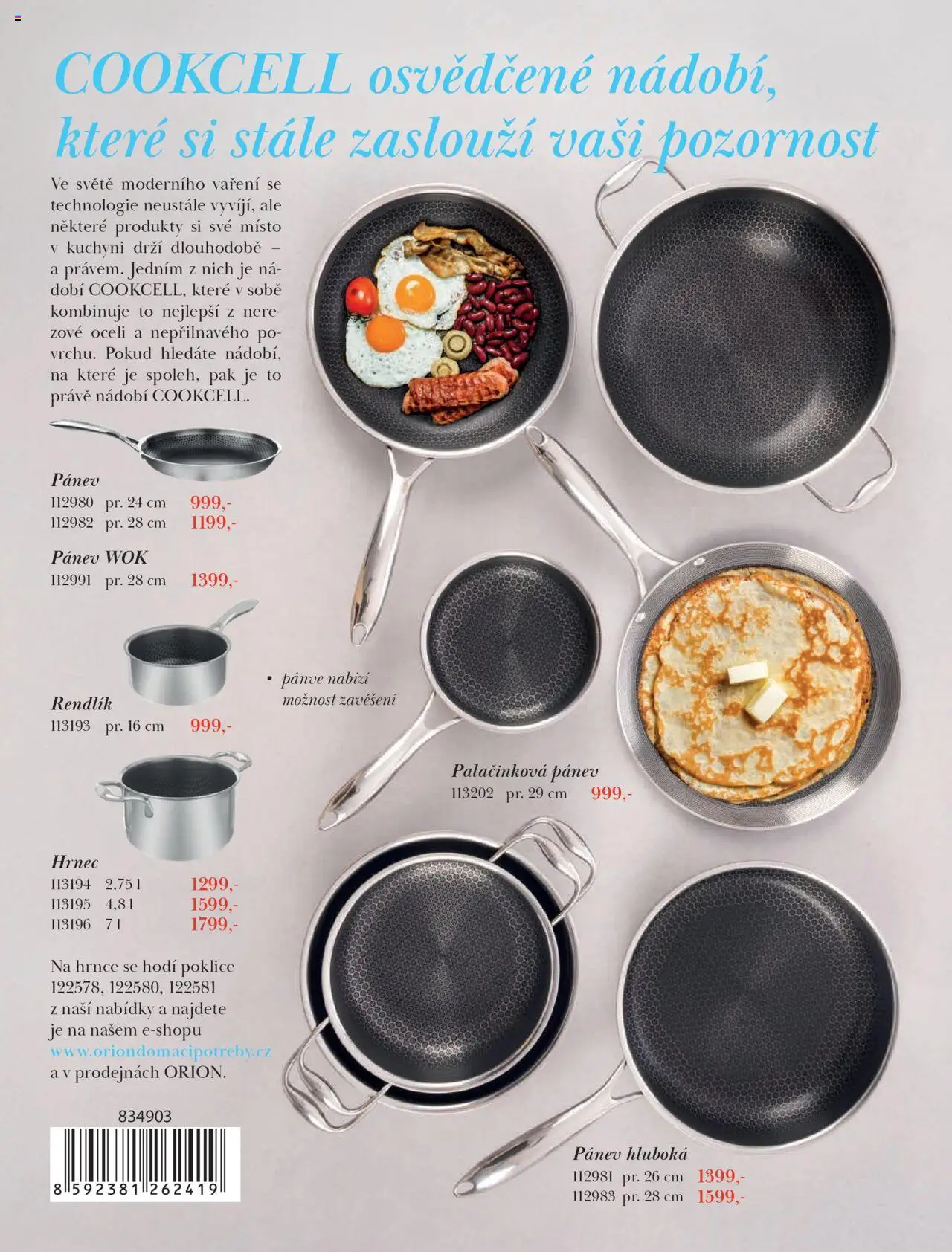 Orion katalog - Podzim/zima od 23.09.2025 | Strana: 76 | Produkty: Hrnce, Pánev, Hrnec, Rendlík