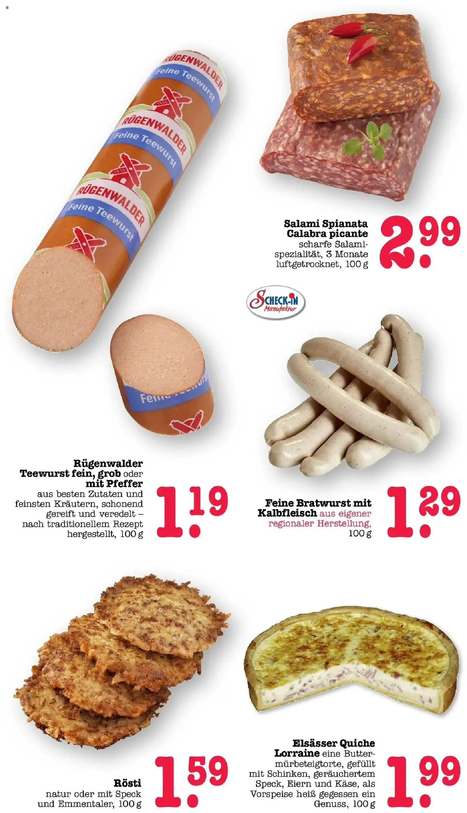 E center Prospekt Mainz-Weisenau	 – gültig ab 12.04.2026 | Seite: 5 | Produkte: Butter, Bratwurst, Pfeffer, Salami