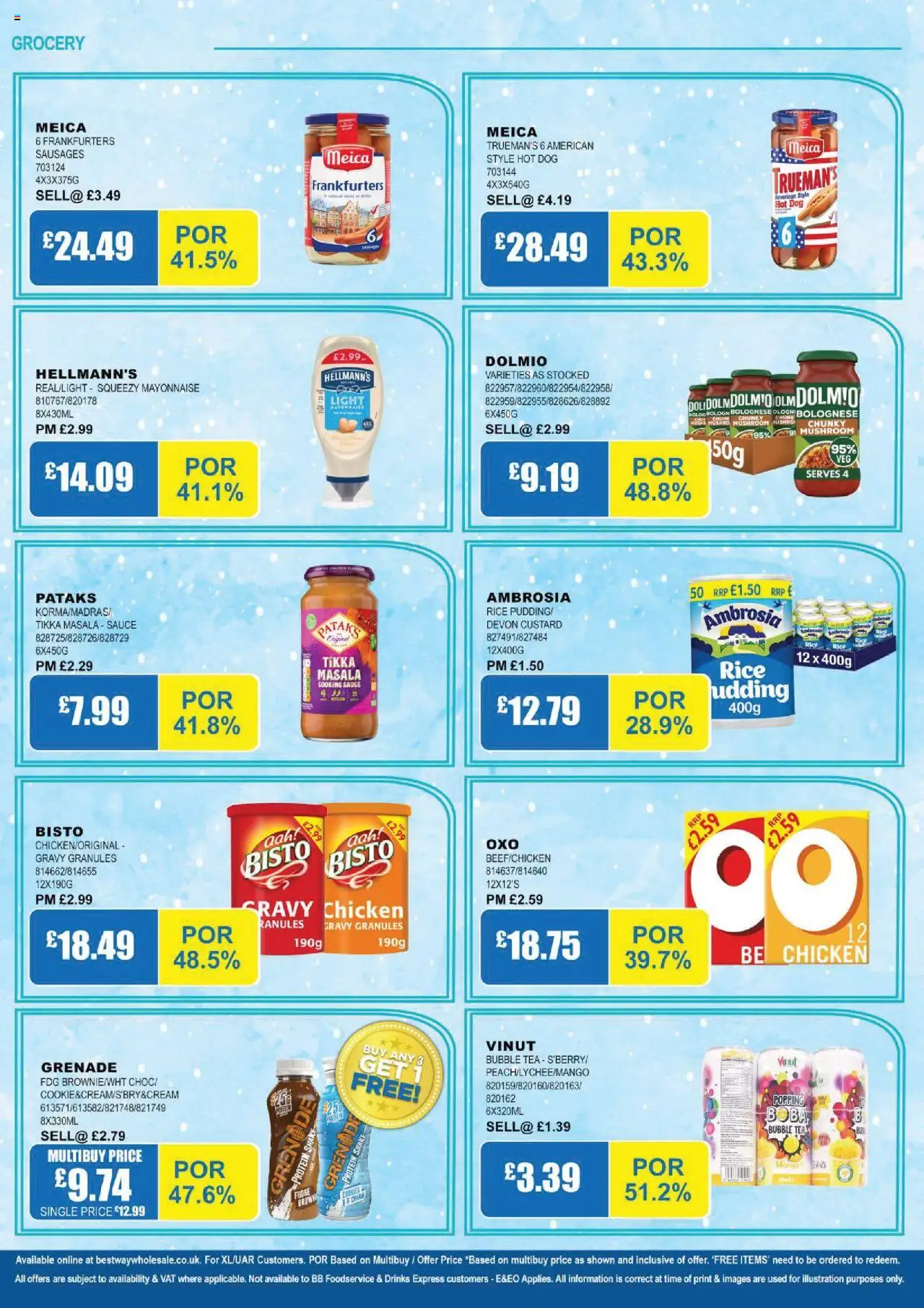  | Page: 22 | Products: Rice, Tea, Sausages, Tikka masala sauce