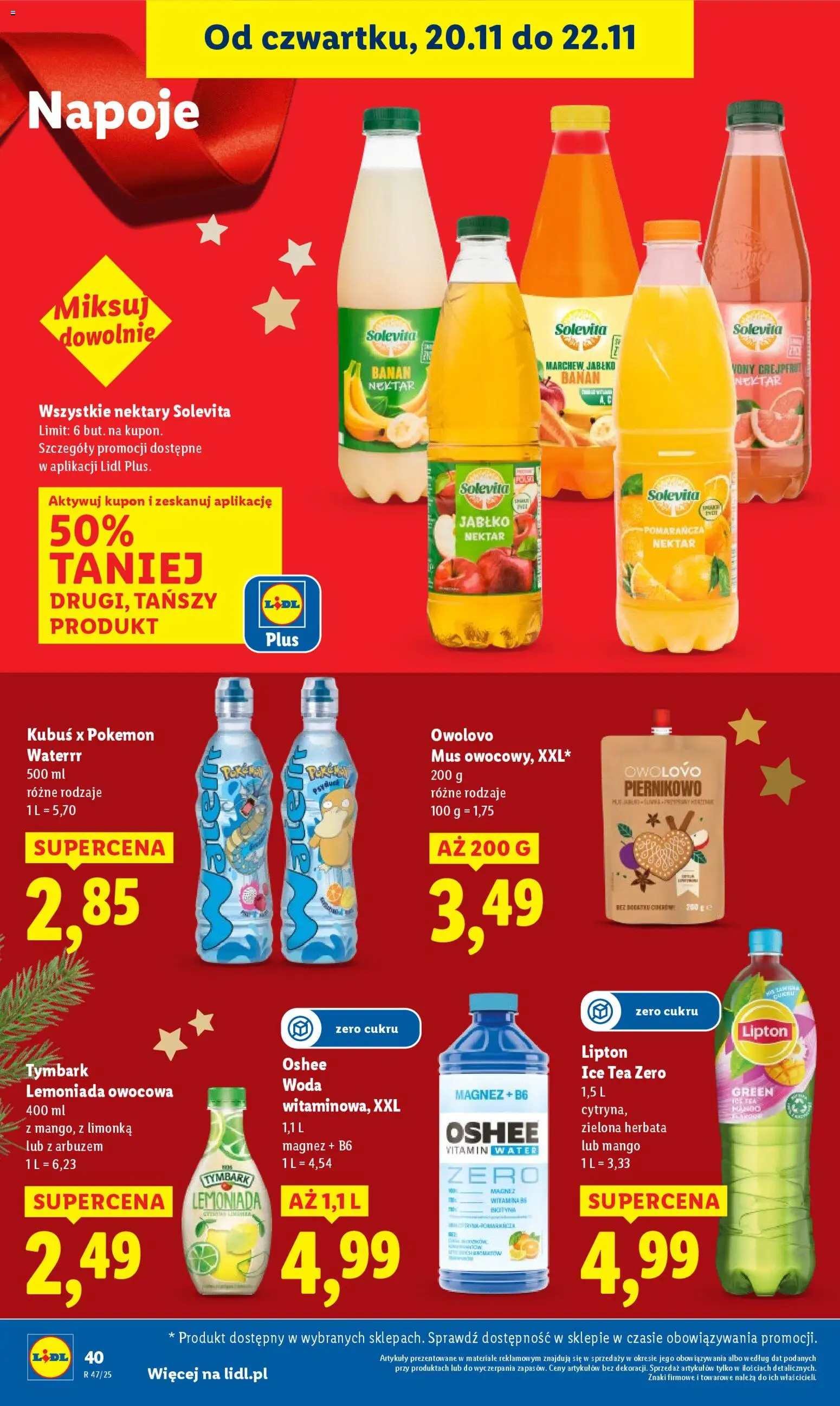 Lidl Gazetka od 20.11.2025 | Strona: 42 | Produkty: Mango, Ice Tea, Banan, Herbata