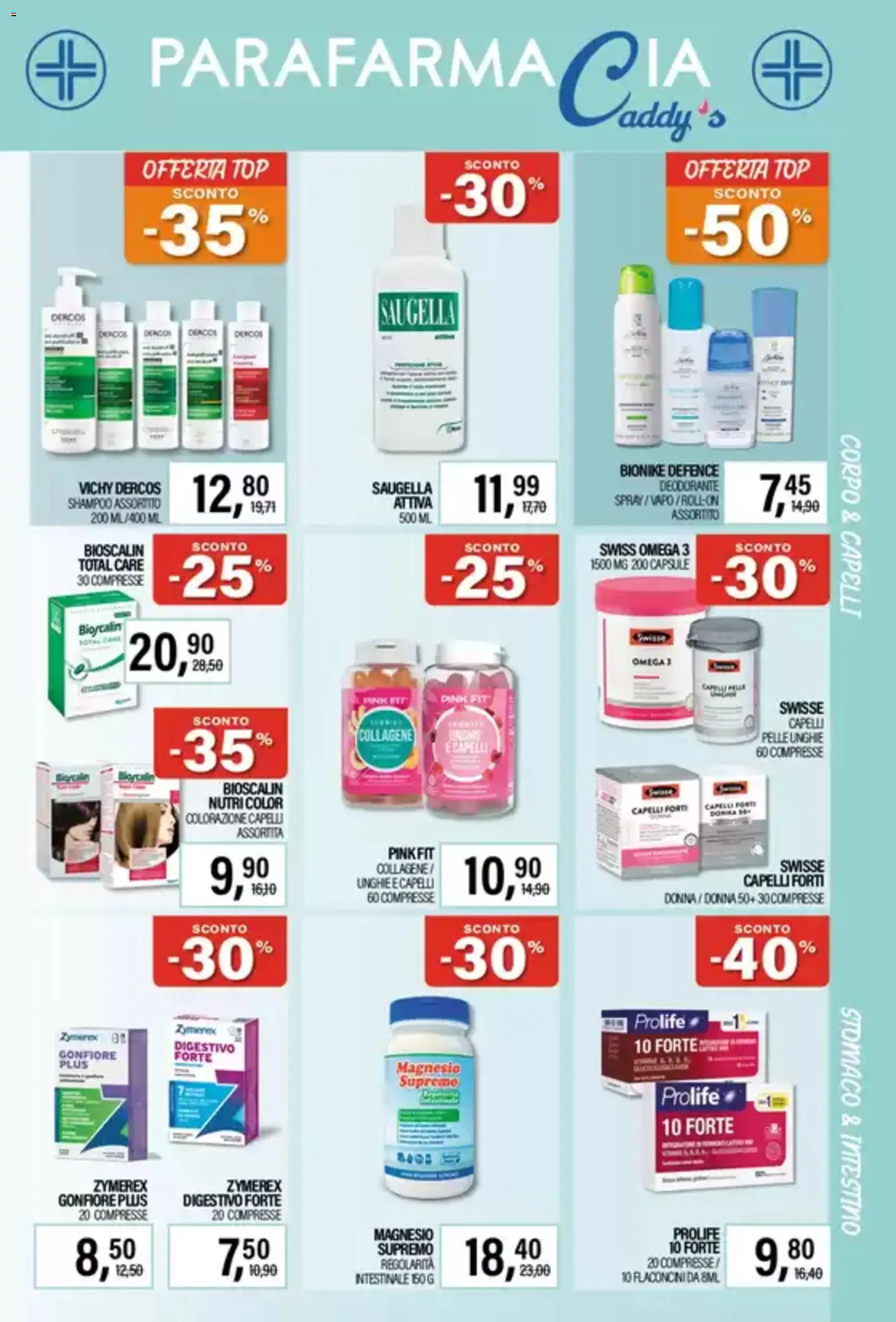 Volantino Caddy's del 05.02.2026 | Pagina: 3 | Prodotti: Shampoo, Deodorante, Colorazione capelli, Top