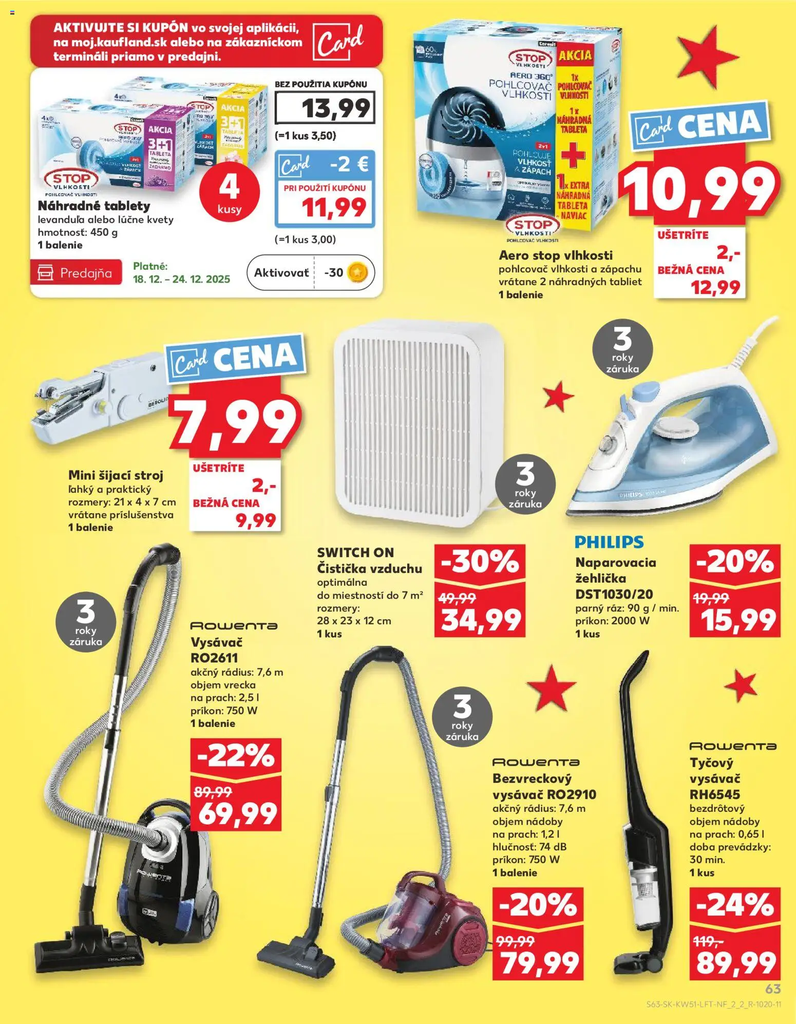 Kaufland SK akciós ujság - amely érvényes a következő dátumtól: 18.12.2025 | Oldal: 63