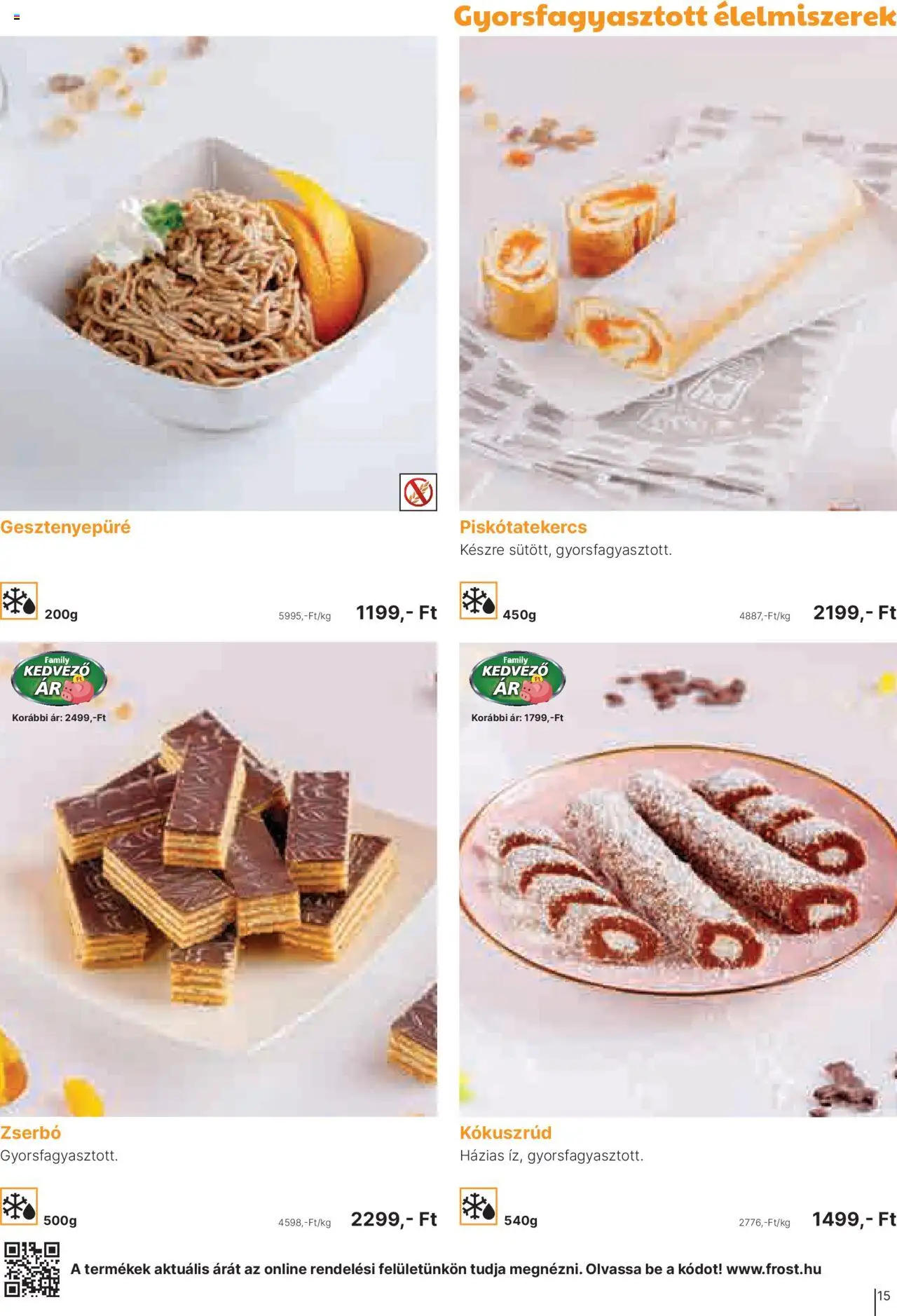 Family Frost akciós ujság - amely érvényes a következő dátumtól: 01.10.2025 | Oldal: 15 | Termékek: Gesztenyepüré