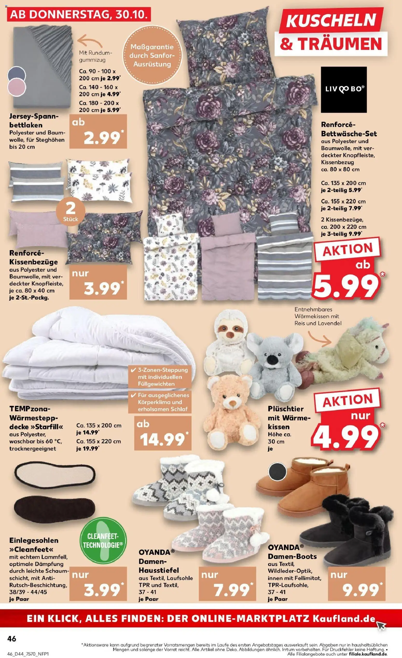 Kaufland prospekt Bergisch Gladbach	 – gültig ab 30.10.2025 | Seite: 46 | Produkte: Kissen, Decke, Reis, Lavendel