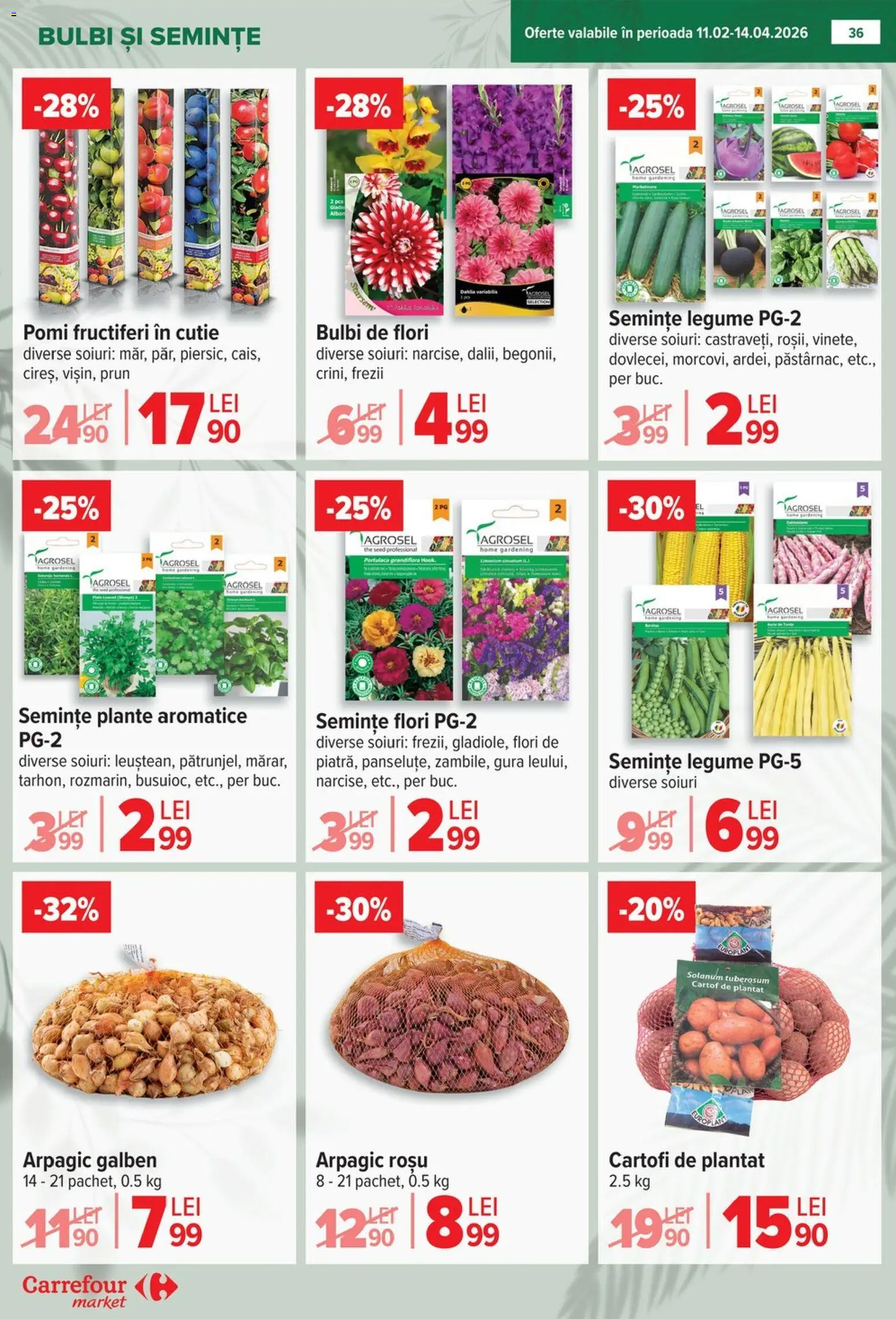 Noul catalog Carrefour – valabil de la 09.03.2026 | Pagină: 42 | Produse: Semințe, Demirhindi, Cartofi, Legume