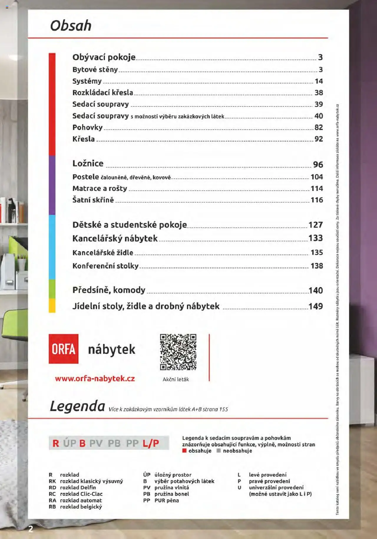 ORFA nábytek katalog 2024-2025 od 15.08.2024 | Strana: 2 | Produkty: Komody, Nábytek, Šatní skříně, Dekorace