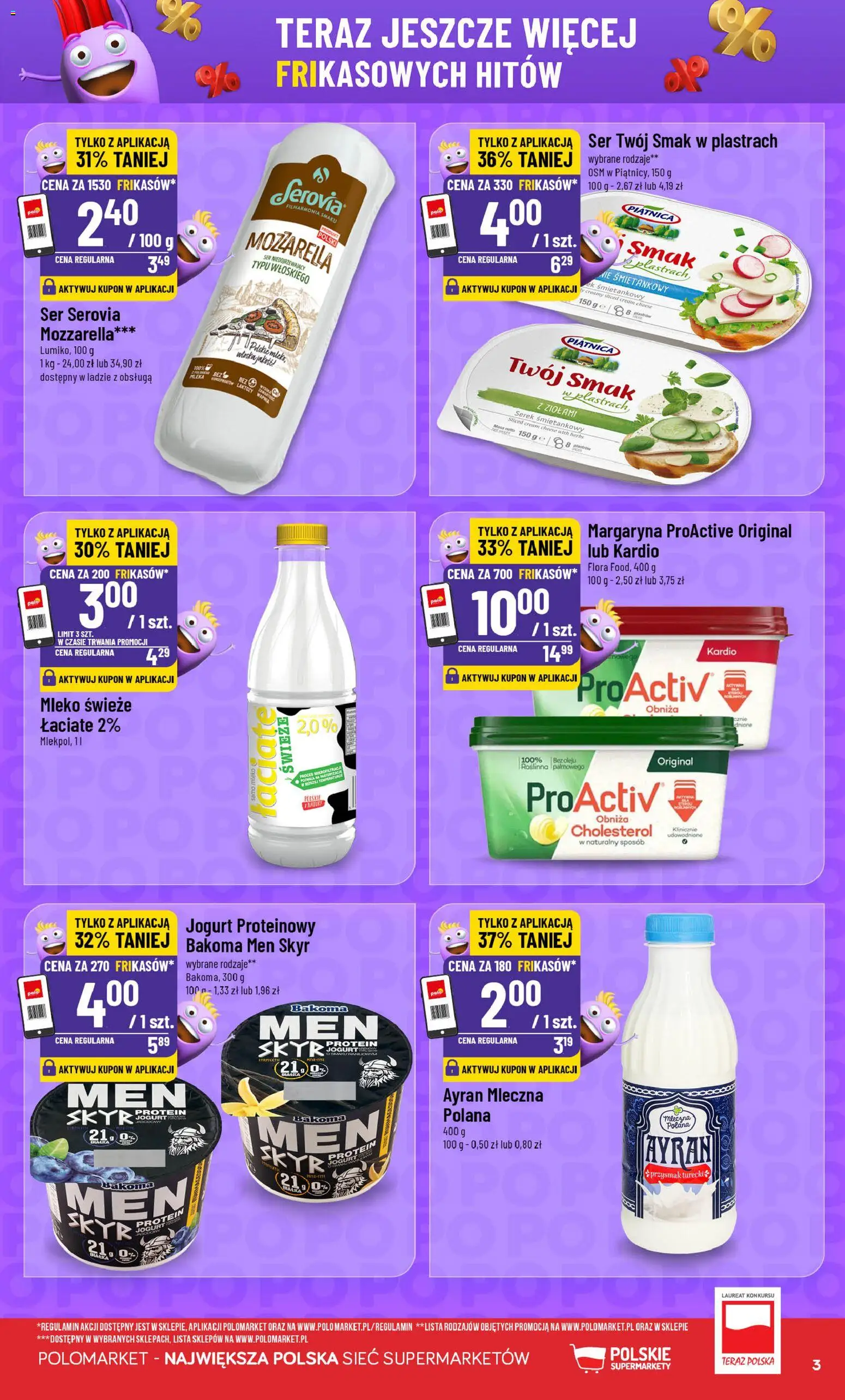 POLOmarket Gazetka - Frikasowe Hity od 27.12.2025 | Strona: 3 | Produkty: Serek, Ser, Jogurt, Skyr