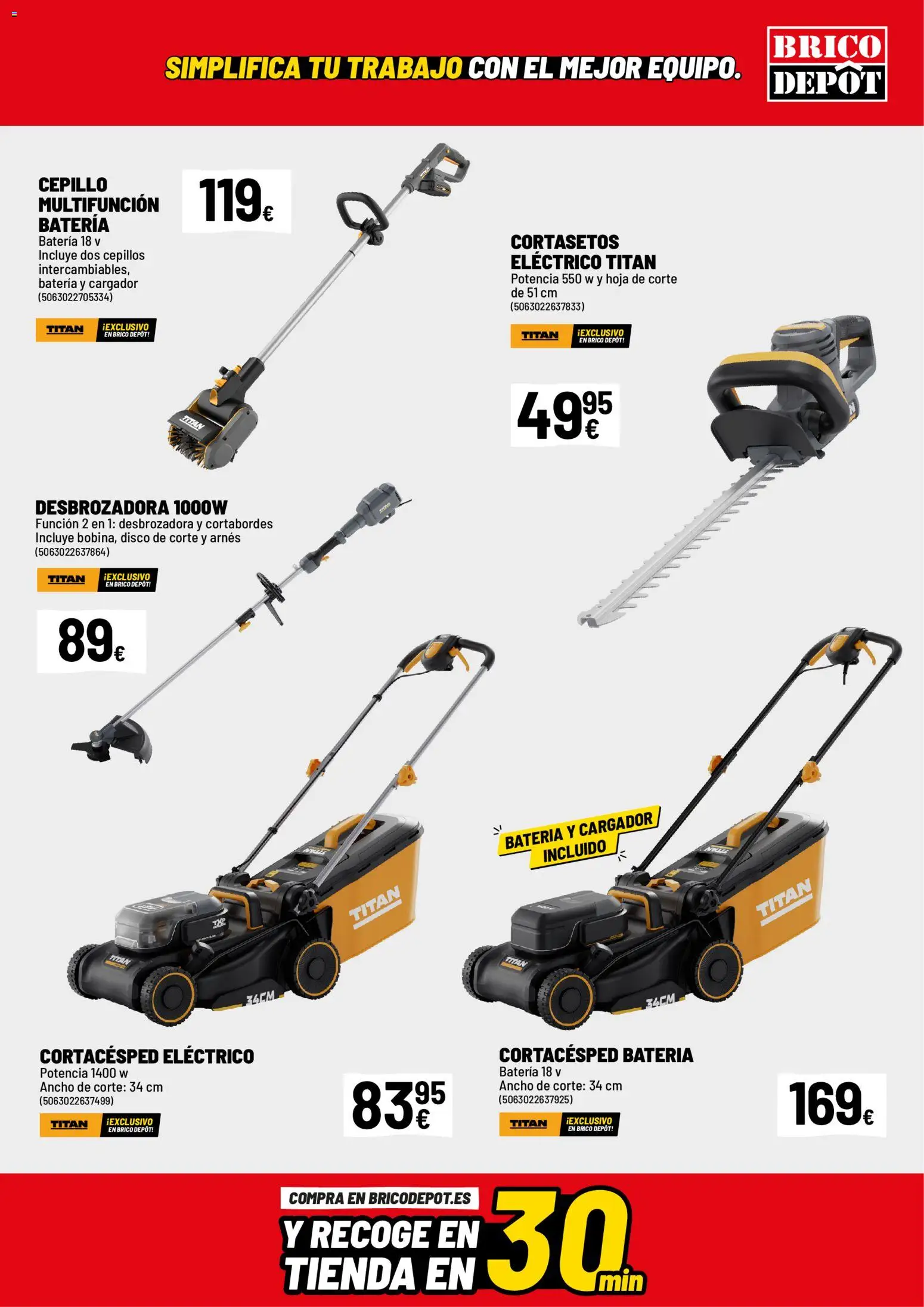 Brico Depôt folleto │ válido desde el 24.04.2026 | Página: 15 | Productos: Desbrozadora, Disco, Απολυμαντικό, Batería