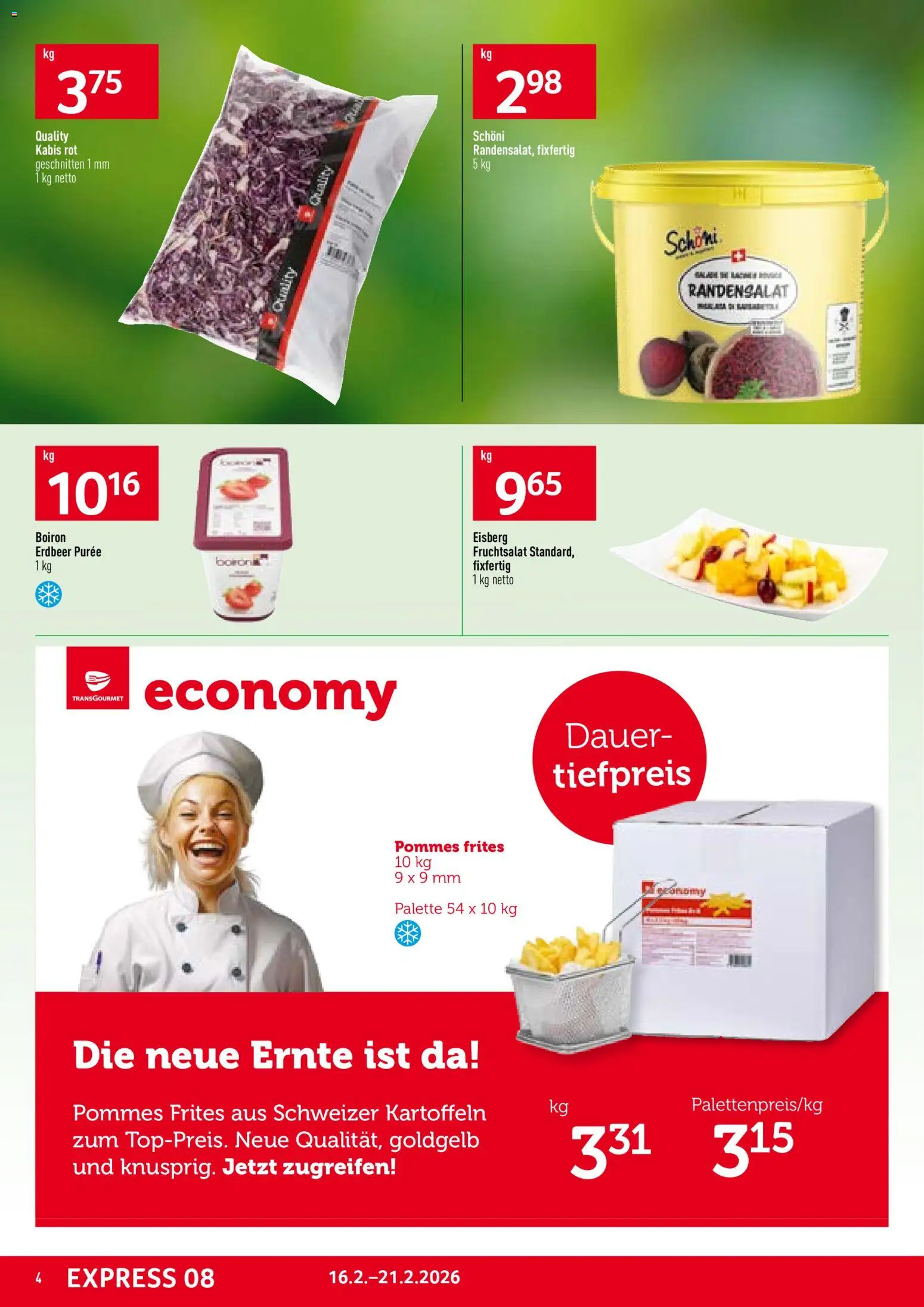 Prodega Aktionen – gültig ab 16.02.2026 | Seite: 4 | Produkte: Pommes Frites, Kartoffeln