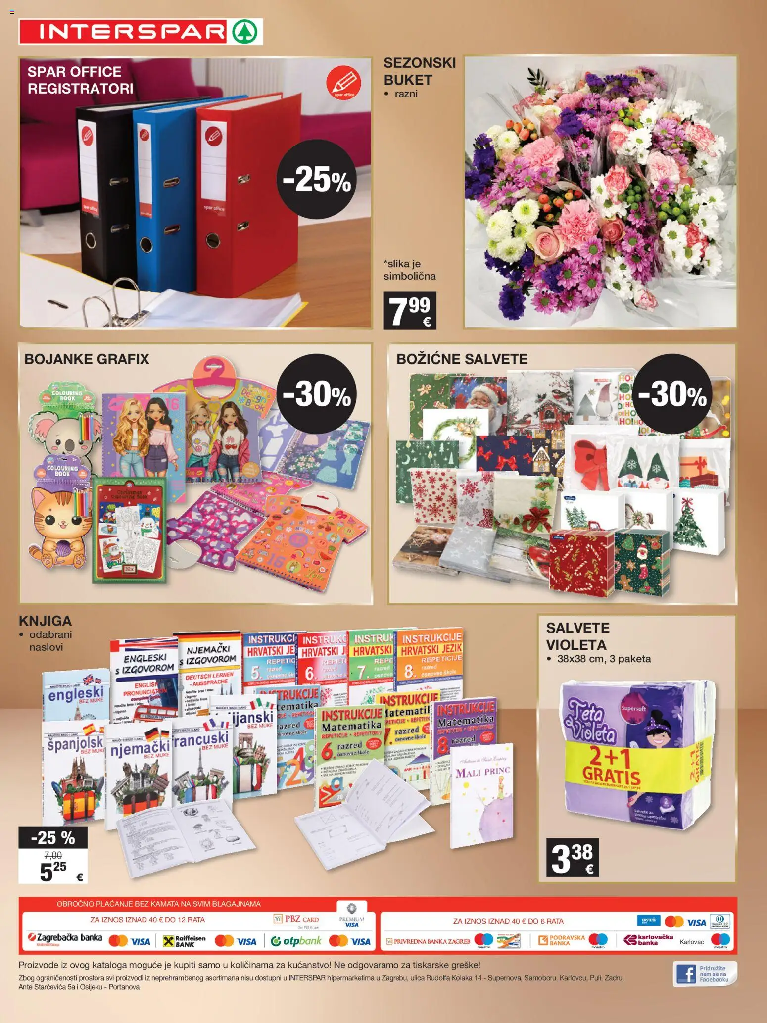 Interspar katalog | vrijedi od 31.12.2025 | Stranica: 8 | Proizvodi: Feta, Salvete, Violeta