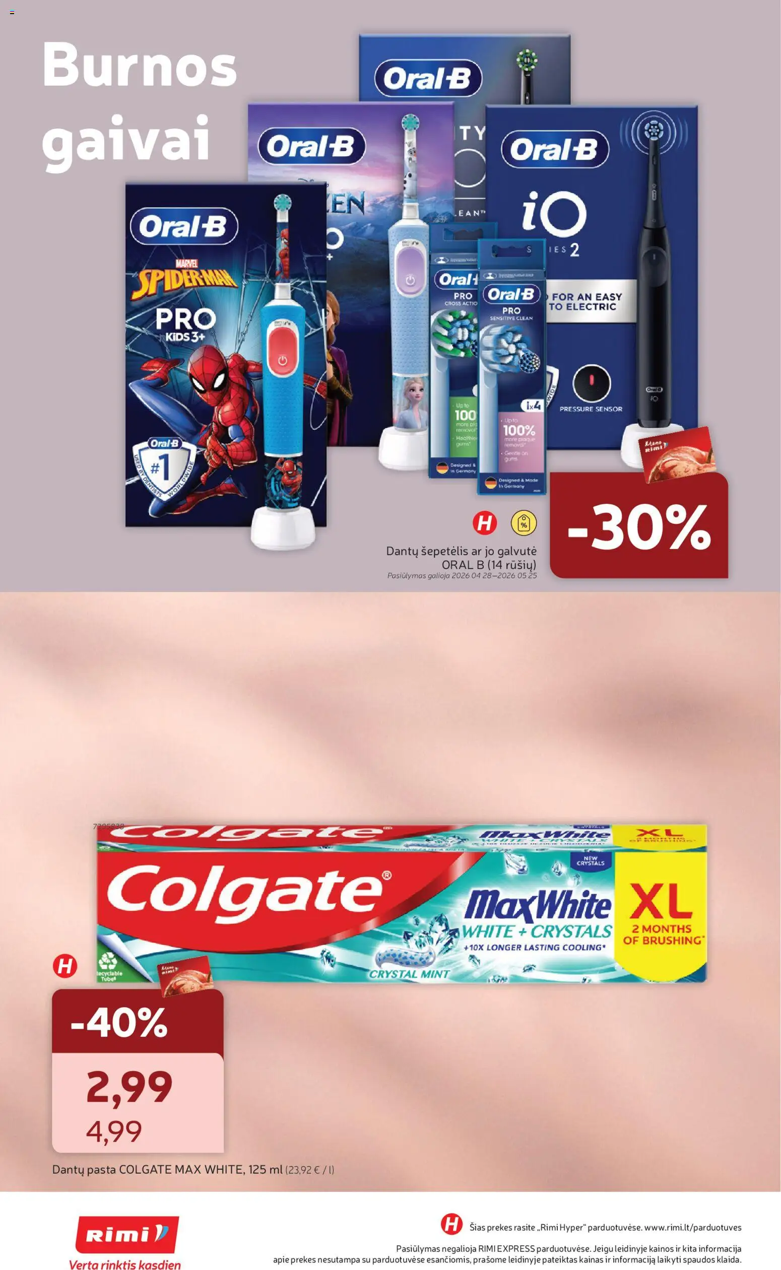 Rimi akcijos nuo 28.04.2026 | Puslapis: 10 | Prekių: Šepetėlis