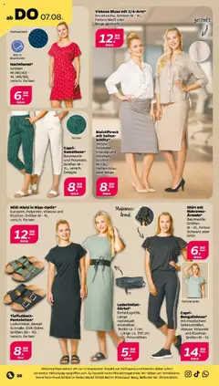 Netto Prospekt 	 - gültig ab dem 04.08.2025 | Seite: 22 | Produkte: Shirt, Midikleid, Bleistiftrock, Bluse