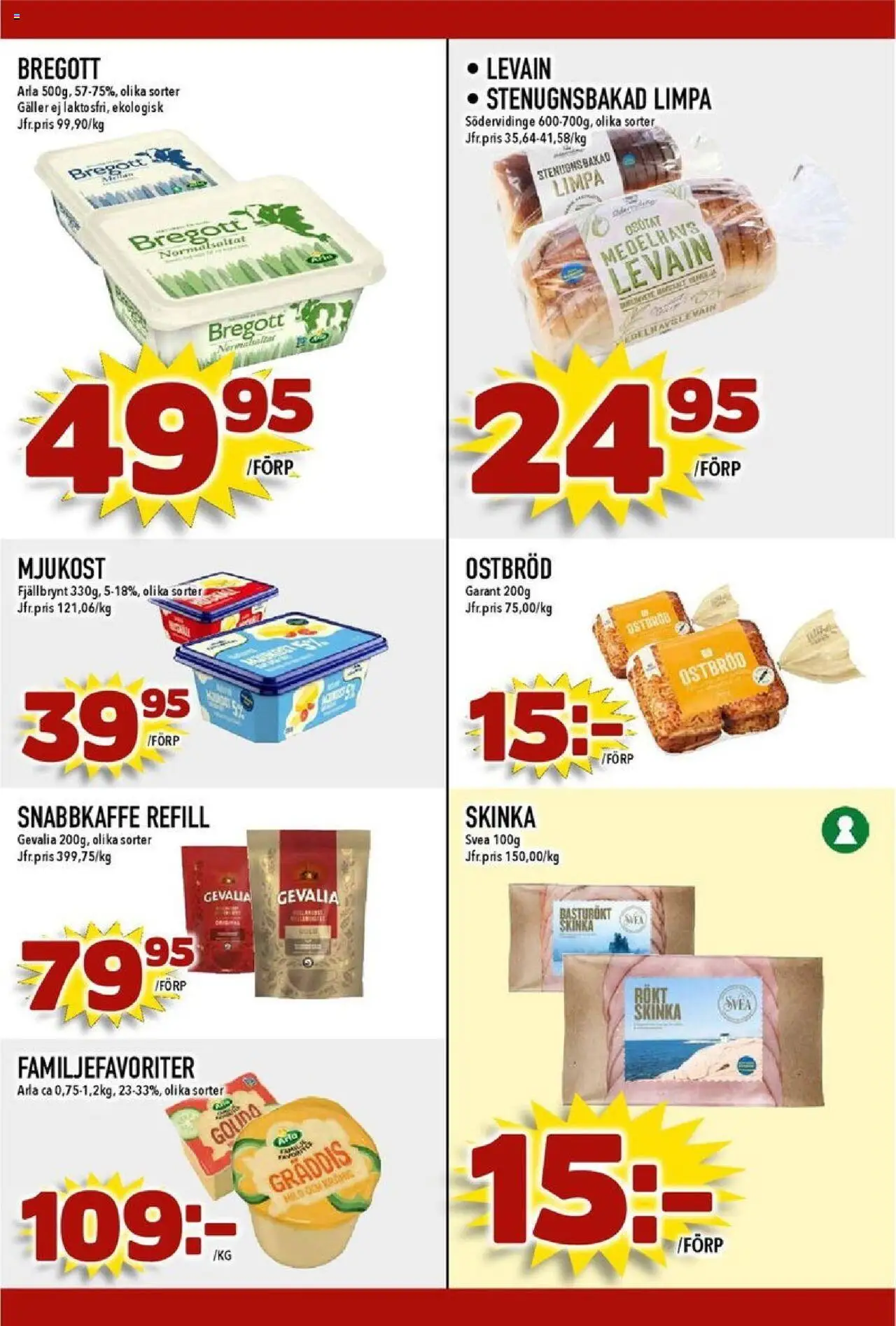 Matdax reklamblad aktuell från 29.09.2025 | Sida: 22 | Produkter: Galler, Levain, Skinka, Mjukost