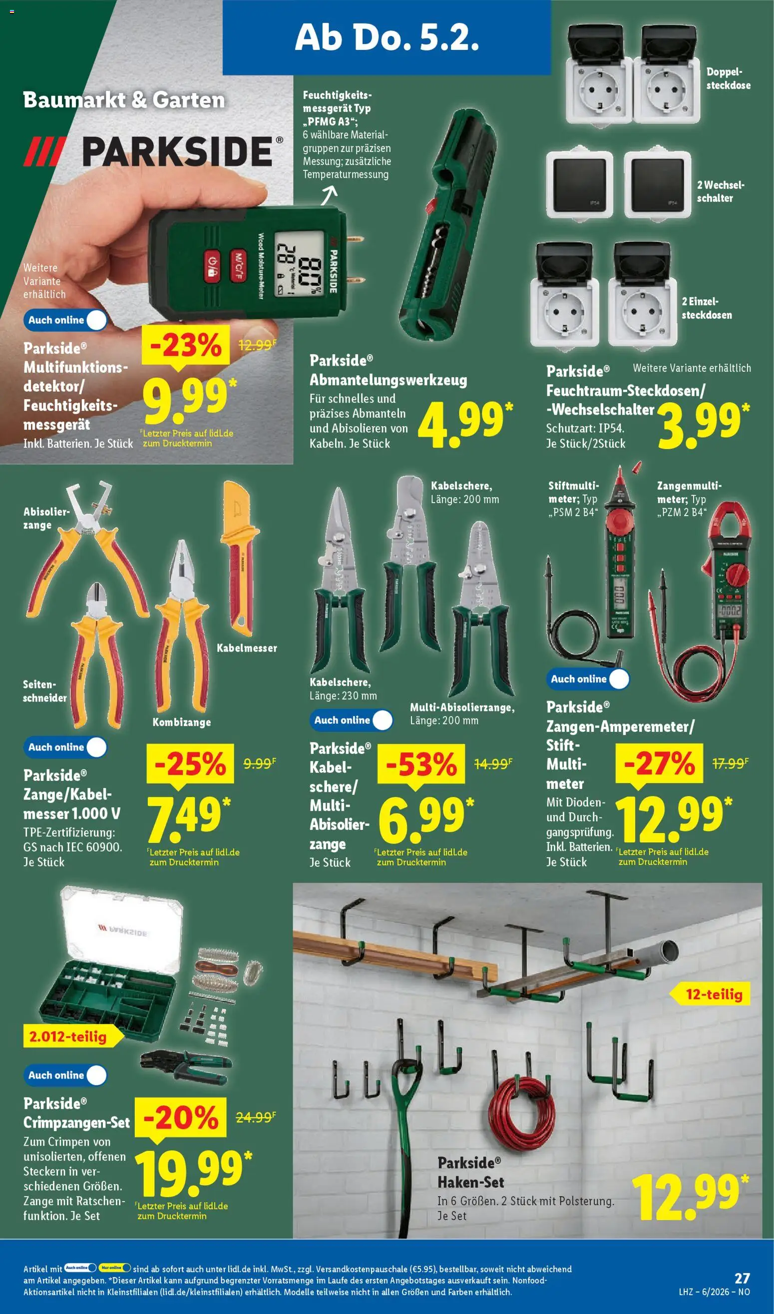 Lidl Prospekt Lüchow – gültig ab 02.02.2026 | Seite: 37 | Produkte: Kabel, Steckdose