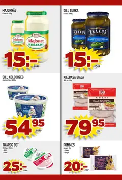 Din Mat erbjudanden - Förhandsvisning av reklamblad från butik Din Mat aktuell från 30.03.2026 | Sida: 2 | Produkter: Majonnäs, Ost, Gurkor, Gurka