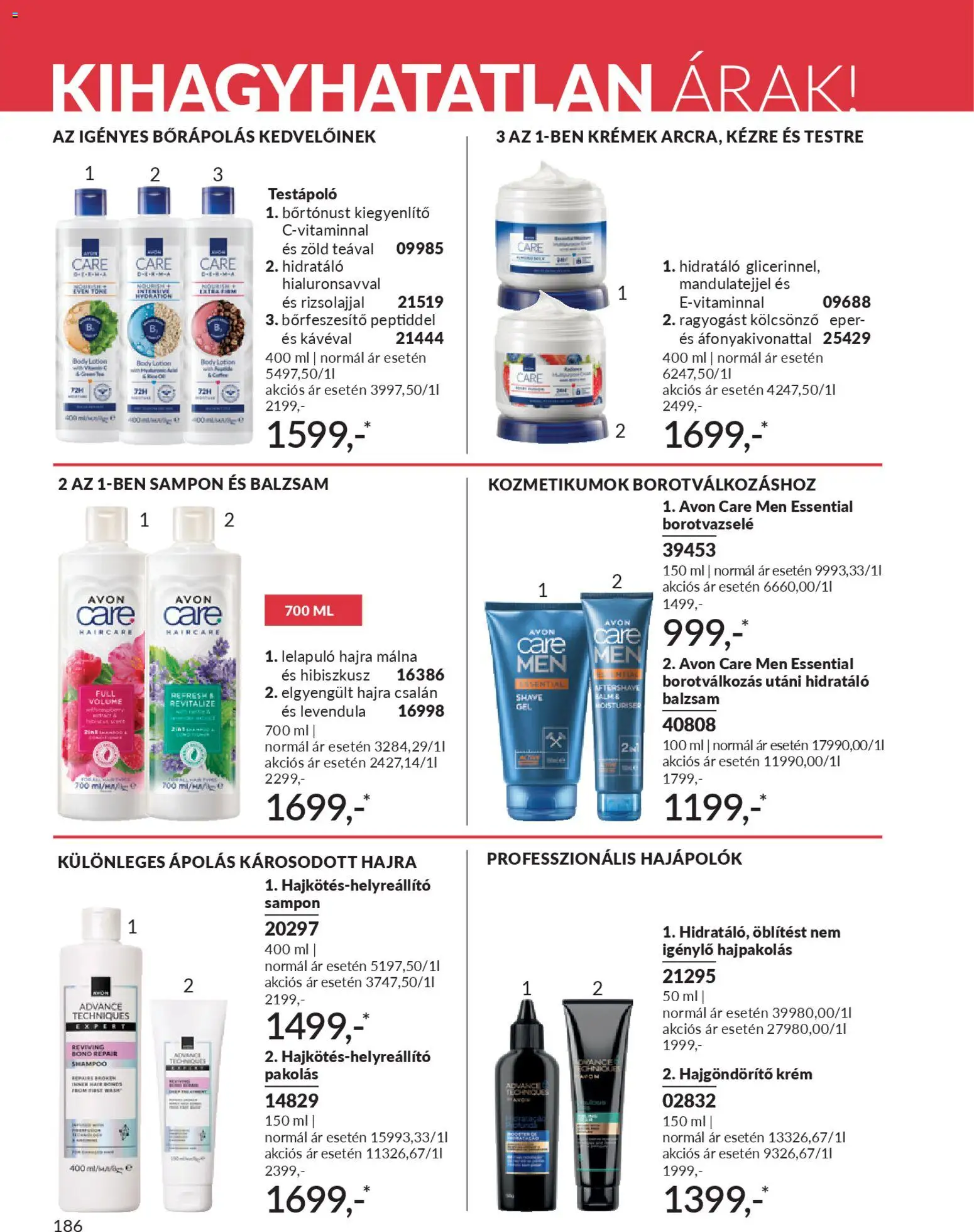 Avon akciós ujság - amely érvényes a következő dátumtól: 01.01.2026 | Oldal: 190 | Termékek: Málna, Body, Sampon, Eper