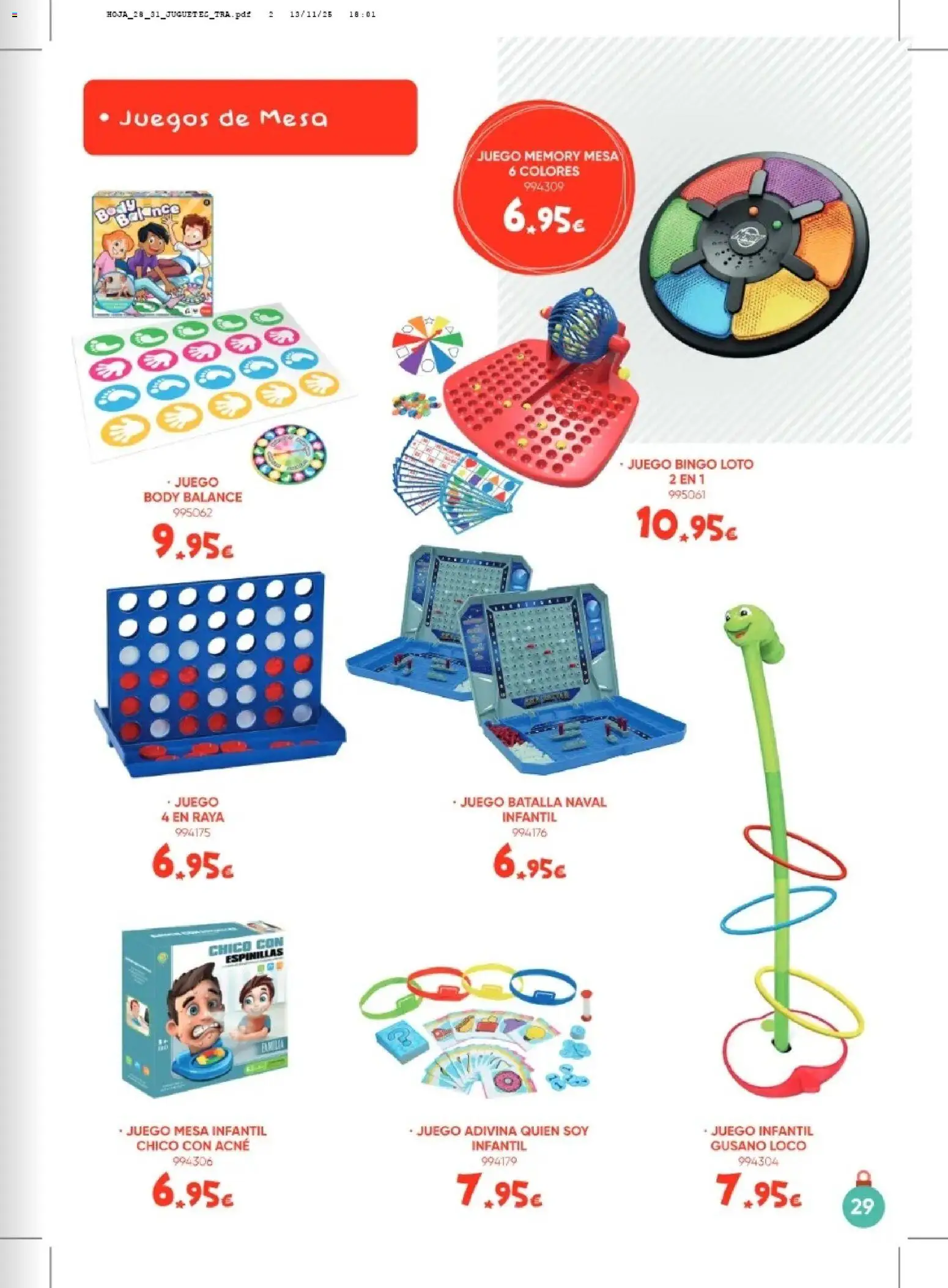 Family Cash folleto │ válido desde el 17.11.2025 | Página: 28 | Productos: Juegos de mesa, Body, Mesa