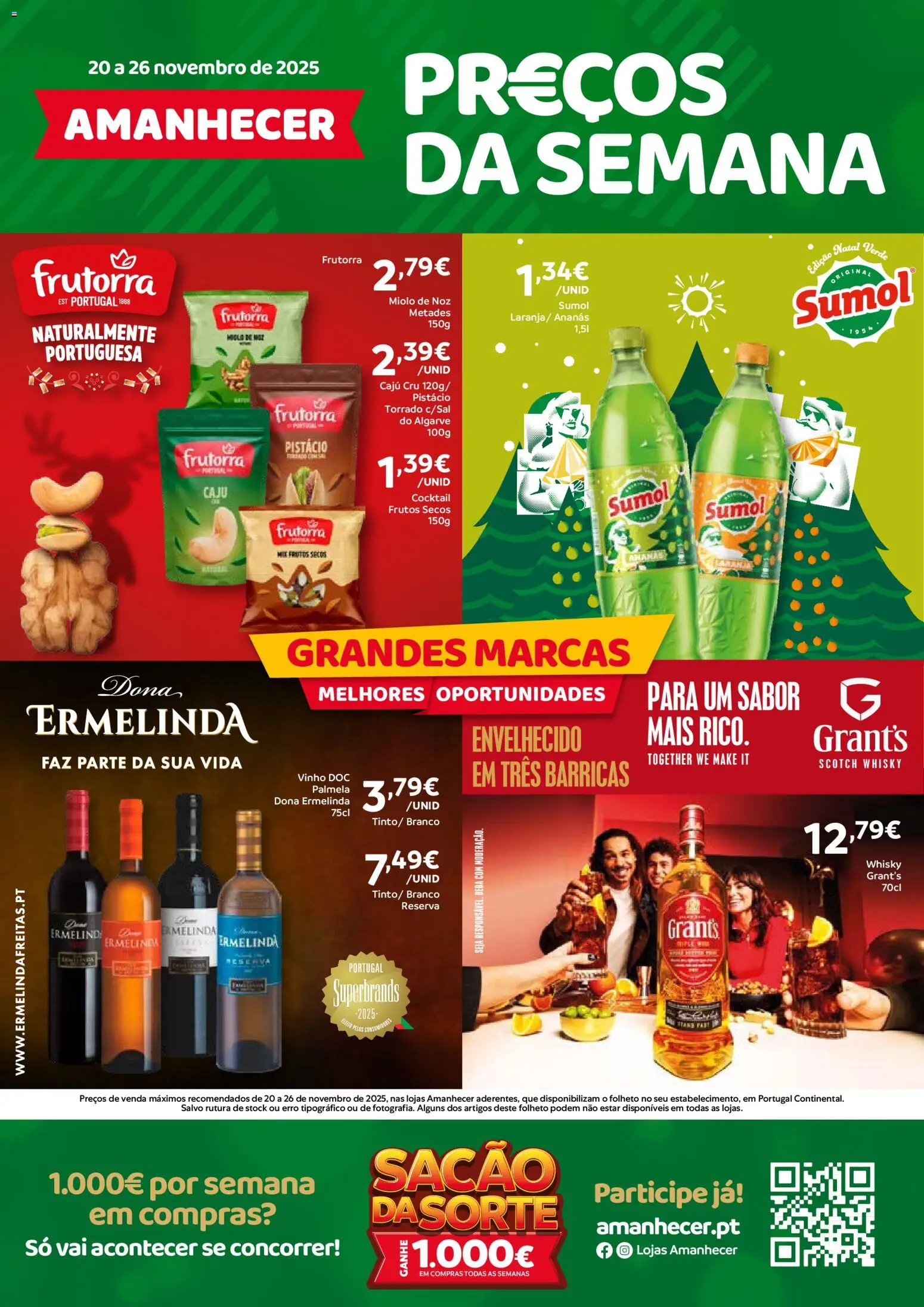 Amanhecer folheto │ válido de 20.11.2025 | Página: 1 | Produtos: Whisky, Vinho
