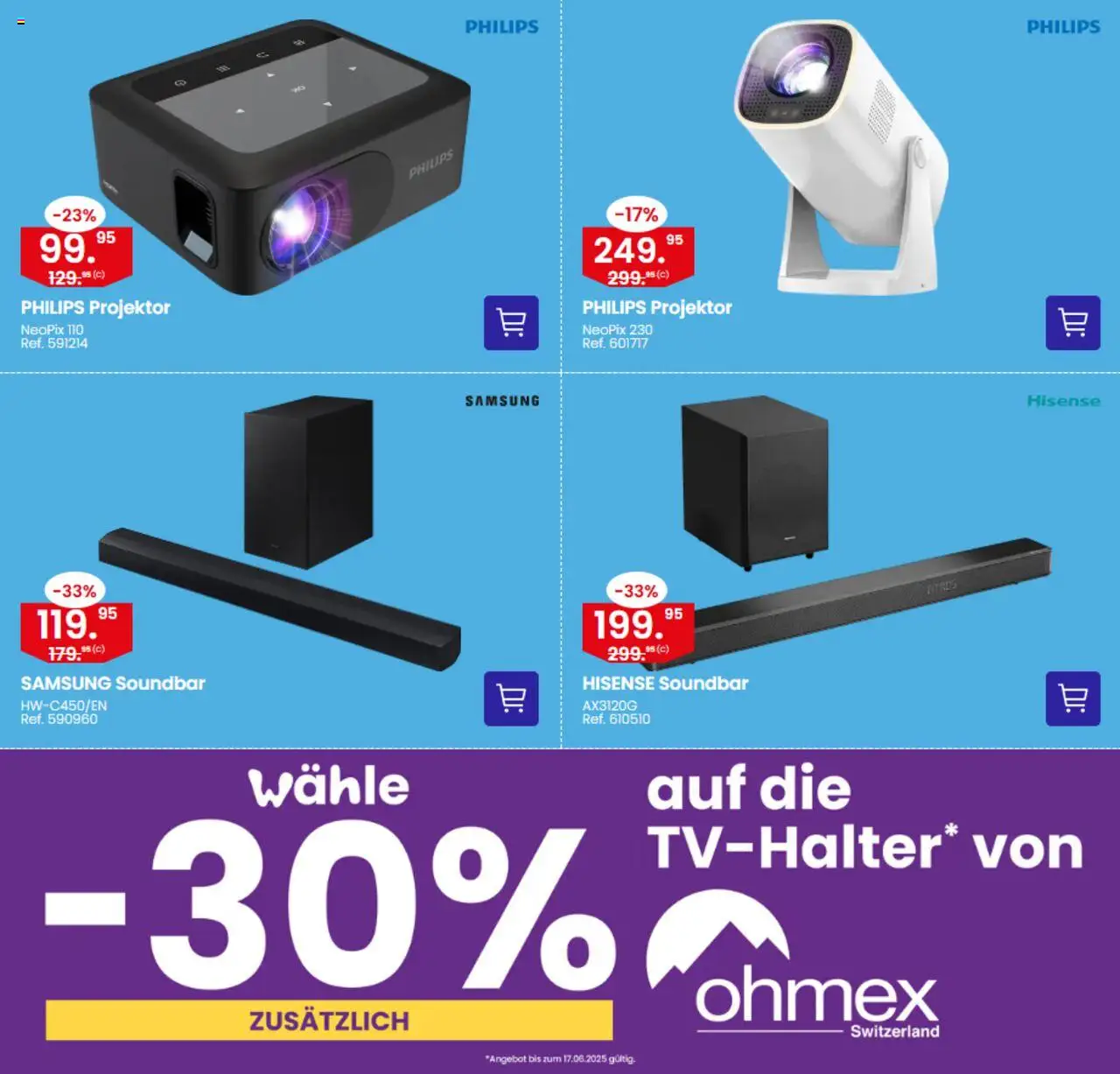 Conforama Aktionen ab 10.06.2025 | Seite: 10 | Produkte: Soundbar, Samsung, Philips, Hisense