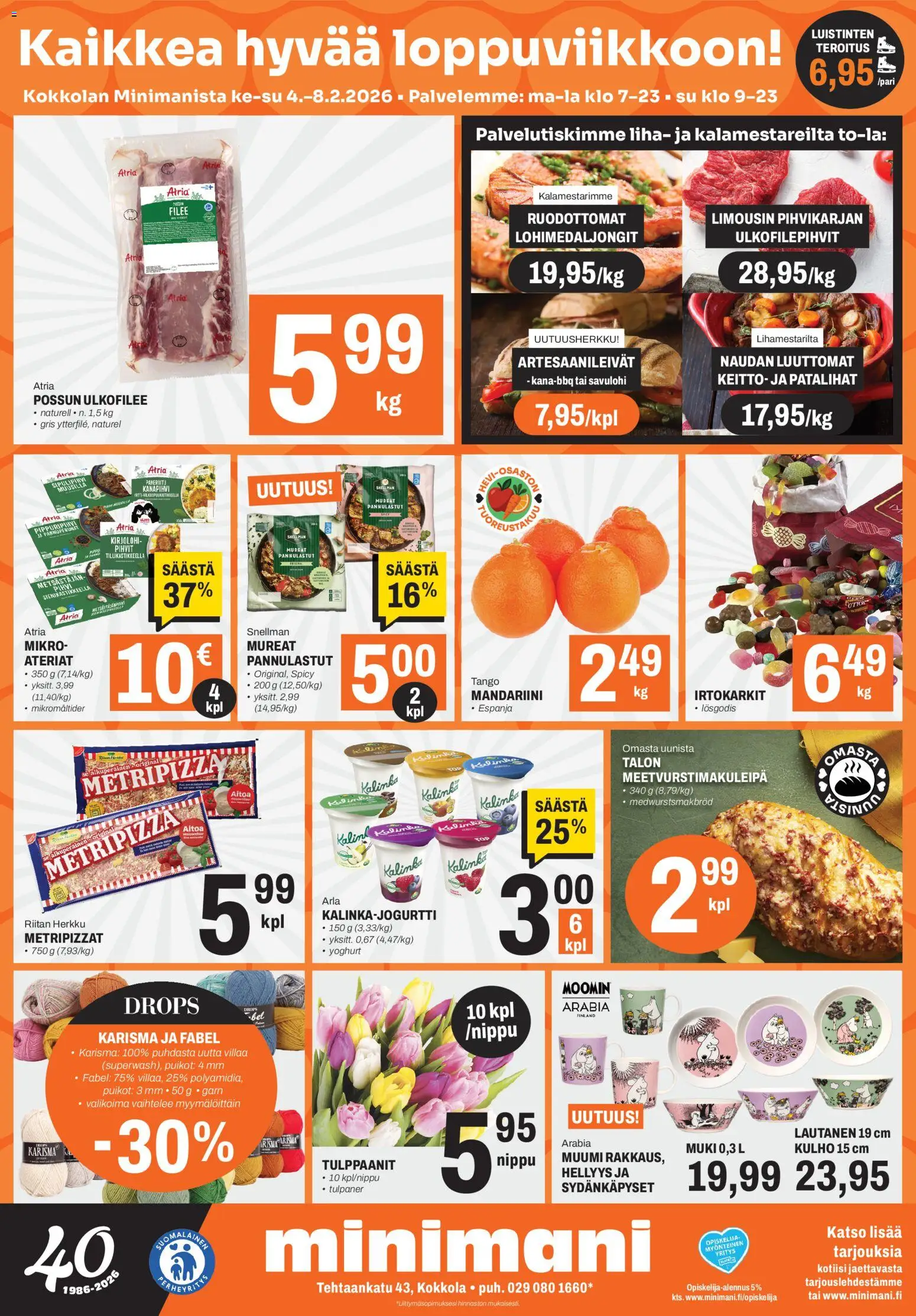 Minimani Tarjoukset - Kokkola – voimassa 04.02.2026 alkaen | Sivu: 1
