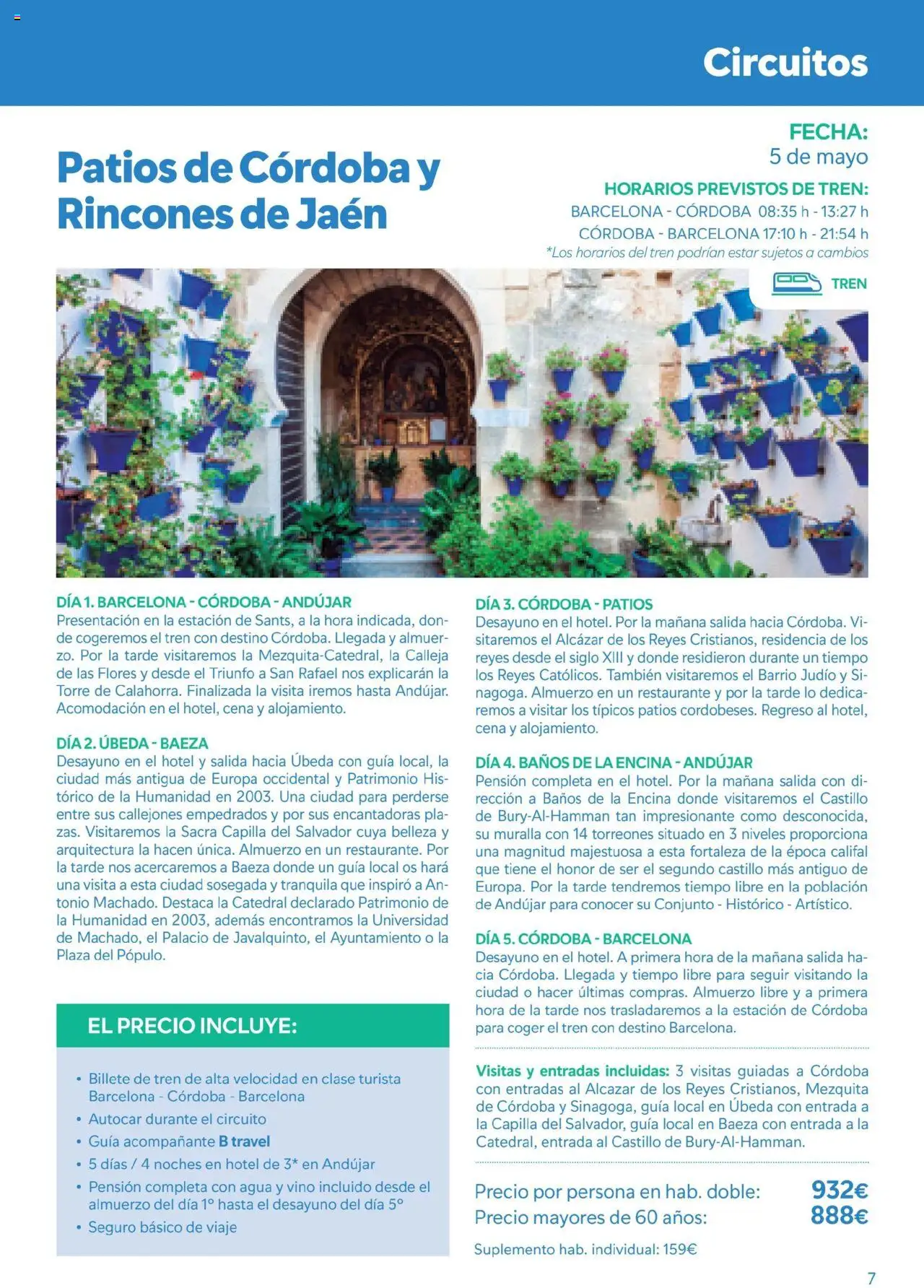 B the travel brand Viatges i Excursions │ válido desde el 01.05.2025 | Página: 7 | Productos: Vino