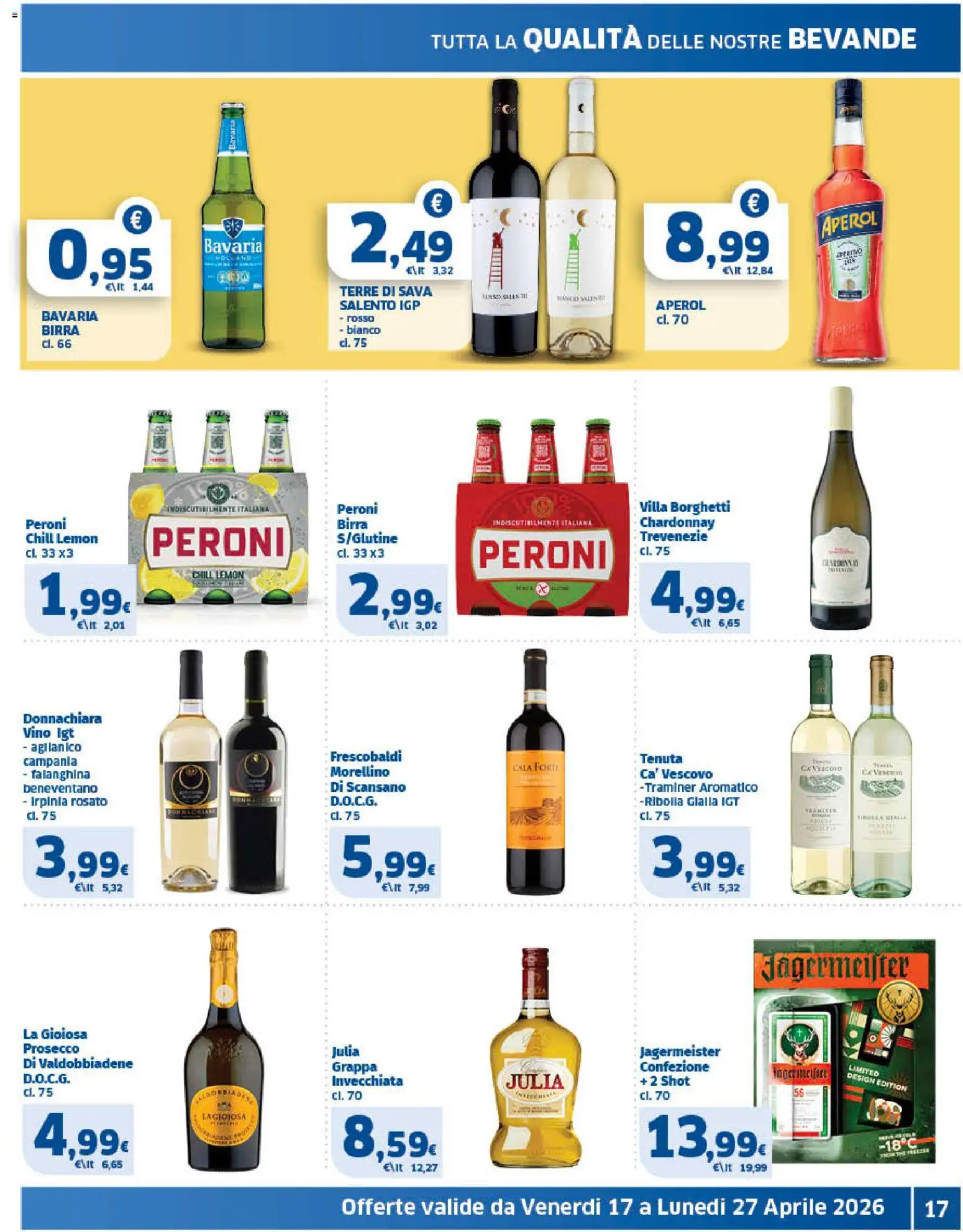 Volantino SIGMA del 17.04.2026 | Pagina: 17 | Prodotti: Birra, Prosecco, Aperol, Grappa