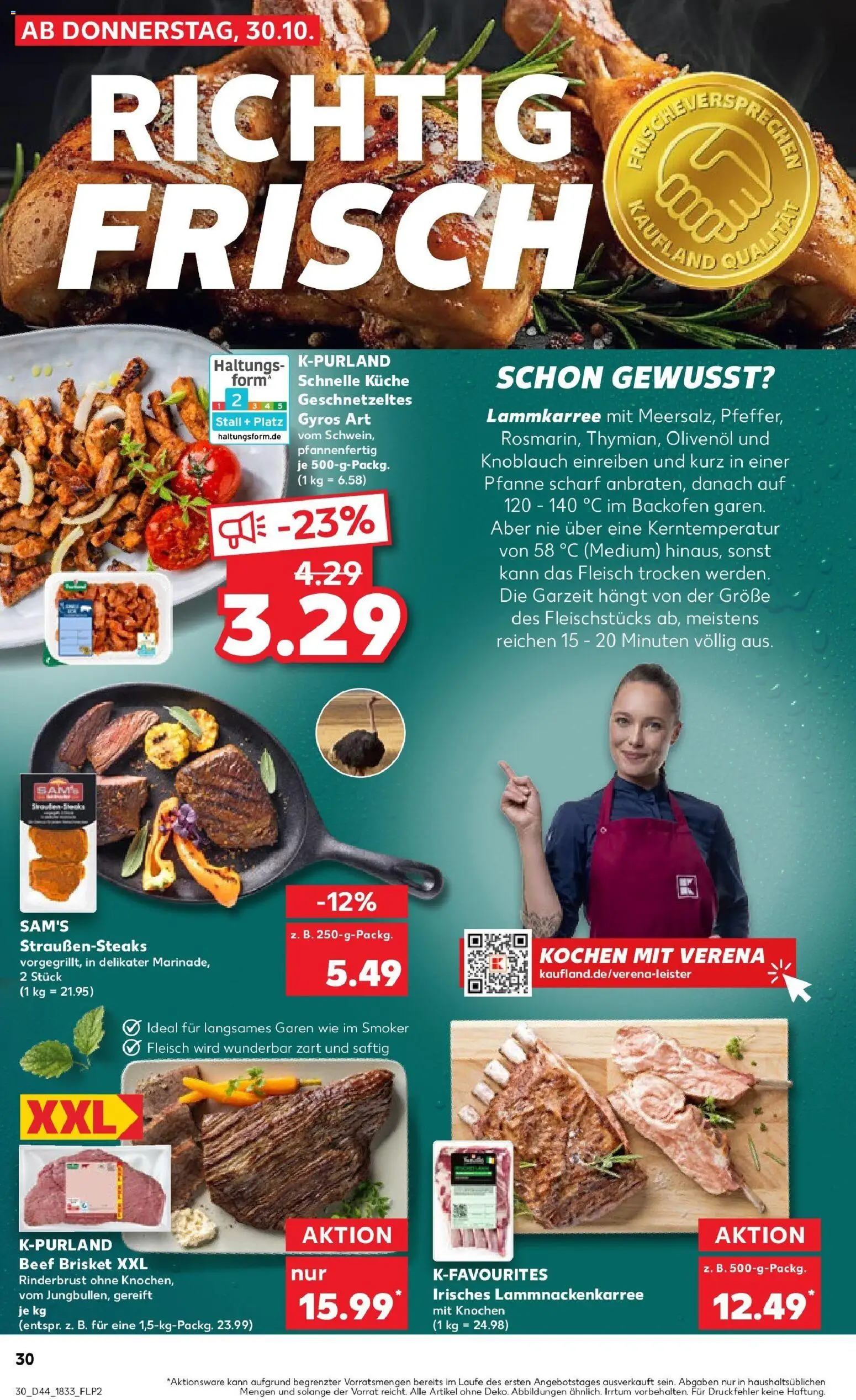 Kaufland prospekt Düsseldorf	 – gültig ab 30.10.2025 | Seite: 30 | Produkte: Küche, Gyros, Knoblauch, Backofen
