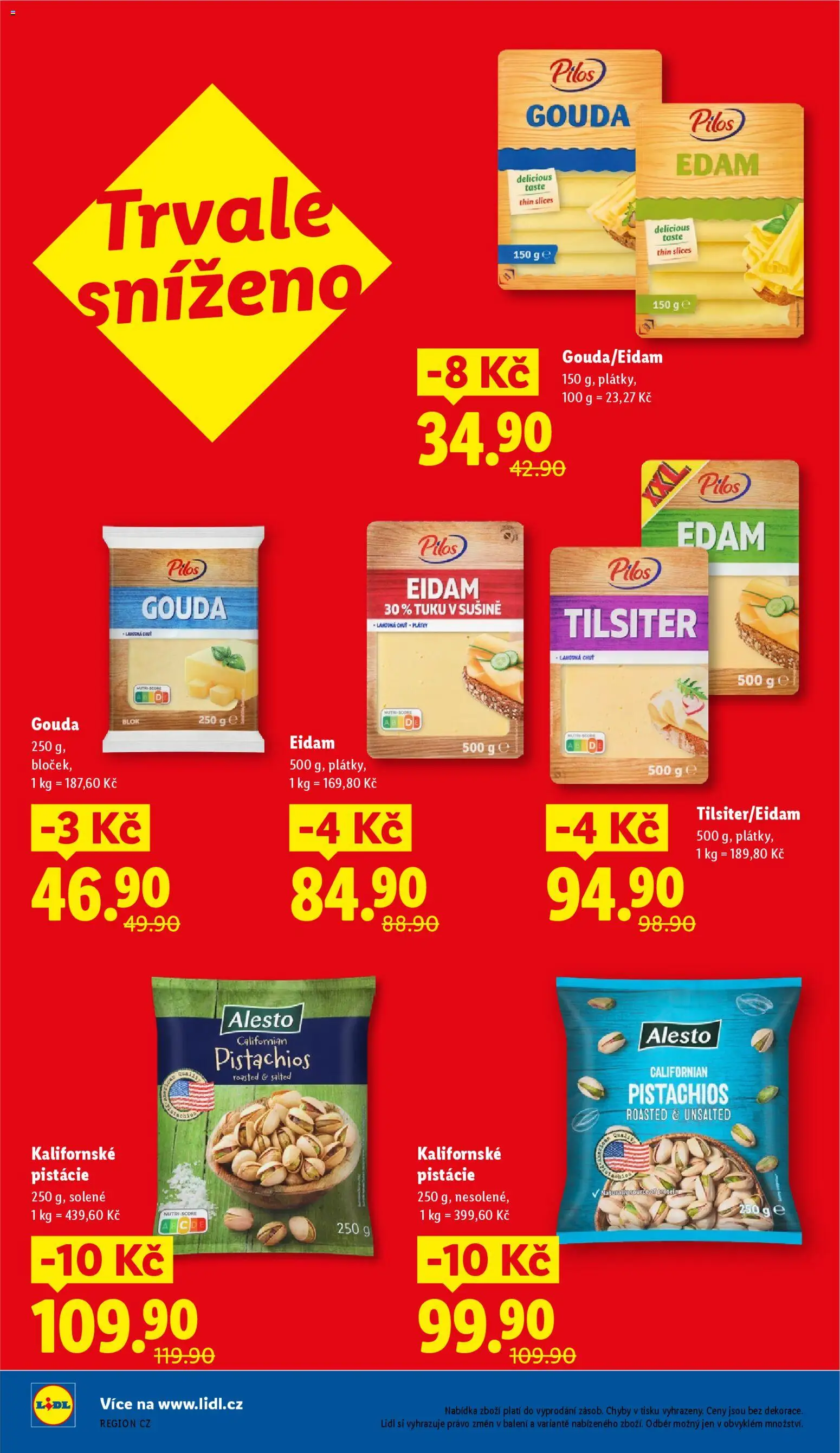 Lidl leták od 19.03.2026 | Strana: 28 | Produkty: Gouda, Pistácie, Blok, Eidam