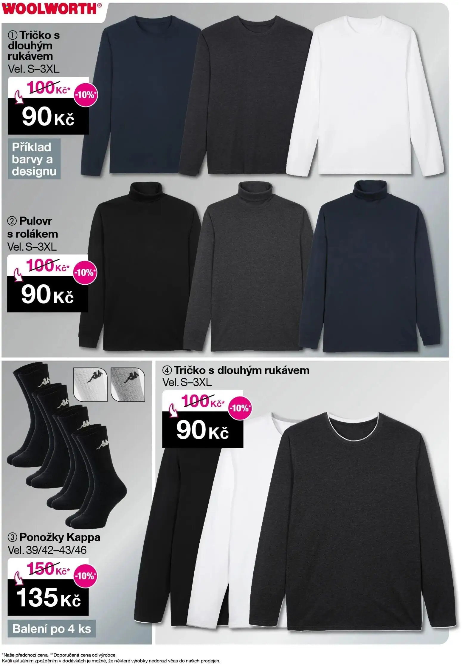 Woolworth leták od 28.11.2025 | Strana: 8 | Produkty: Tričko, Ponožky, Barvy