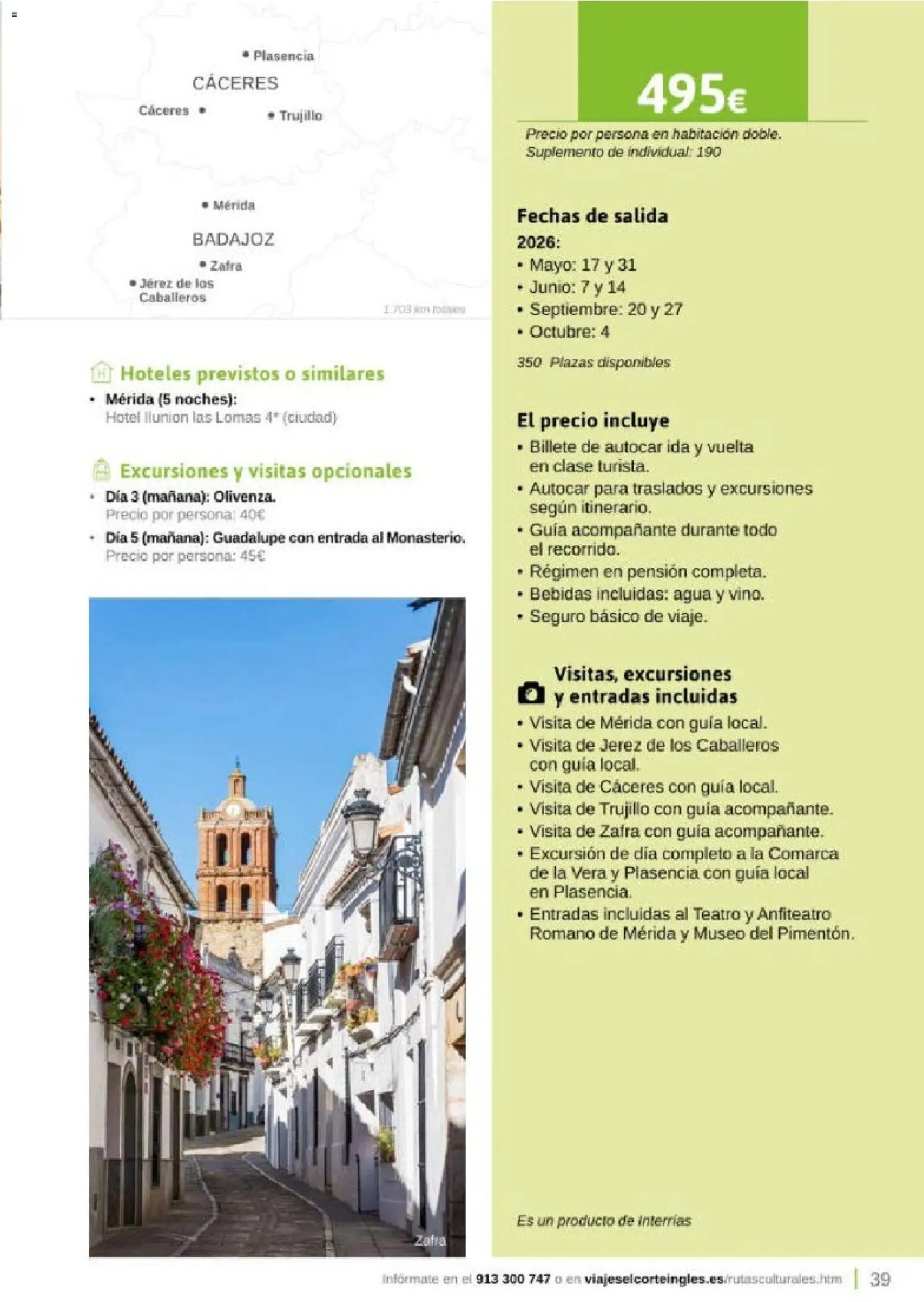 Viajes El Corte Inglés Rutas Culturales de la Comunidad de Madrid │ válido desde el 01.04.2026 | Página: 39